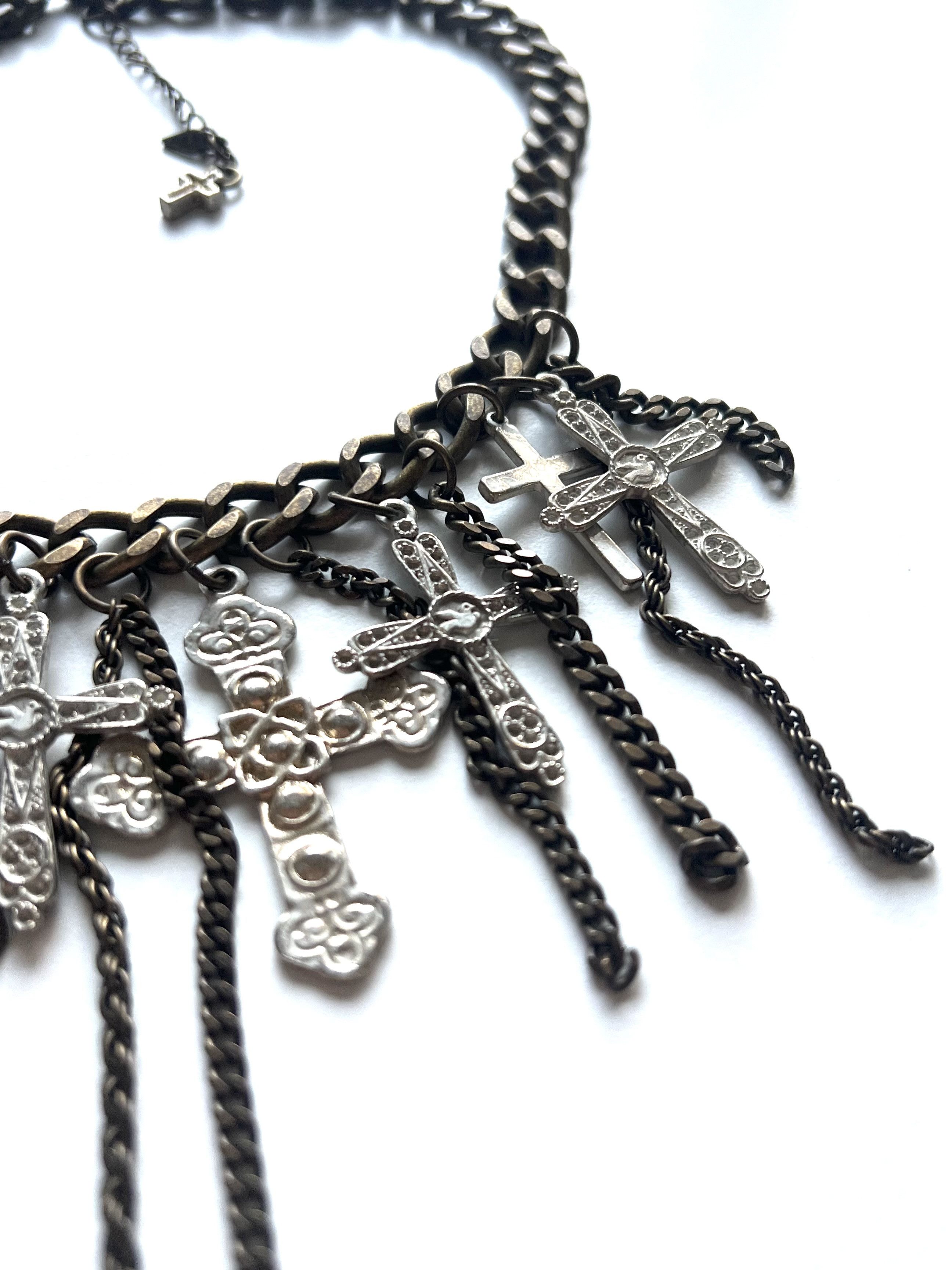 If Six Was Nine × Japanese Brand × KMRii Vintage Japanese multi-cross punk necklace Size ONE SIZE - 4 Thumbnail
