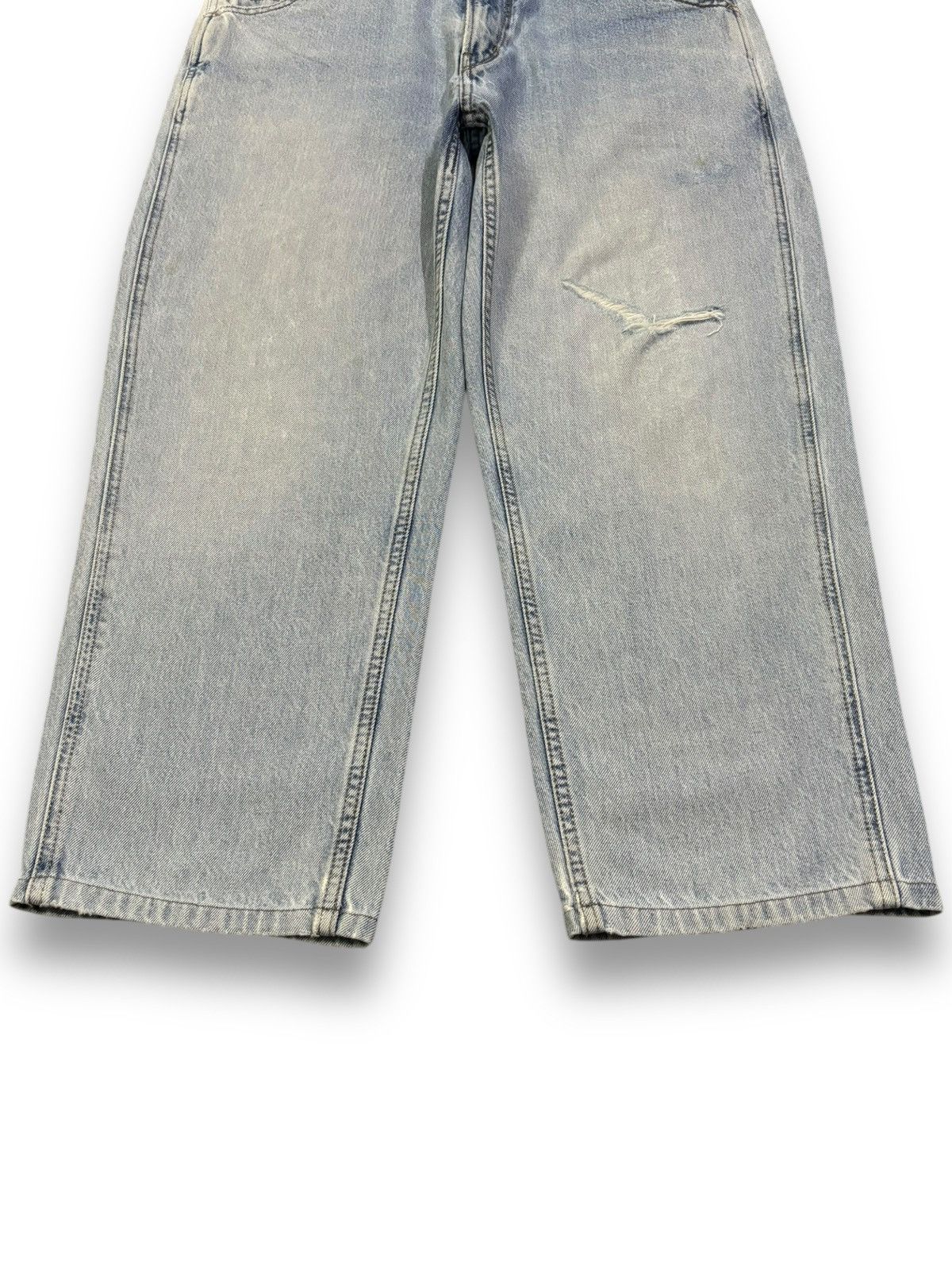 Lemaire × Uniqlo Vintage Lemaire x Uniqlo Baggy Tapered Distressed Jeans Size US 34 / EU 50 - 8 Thumbnail