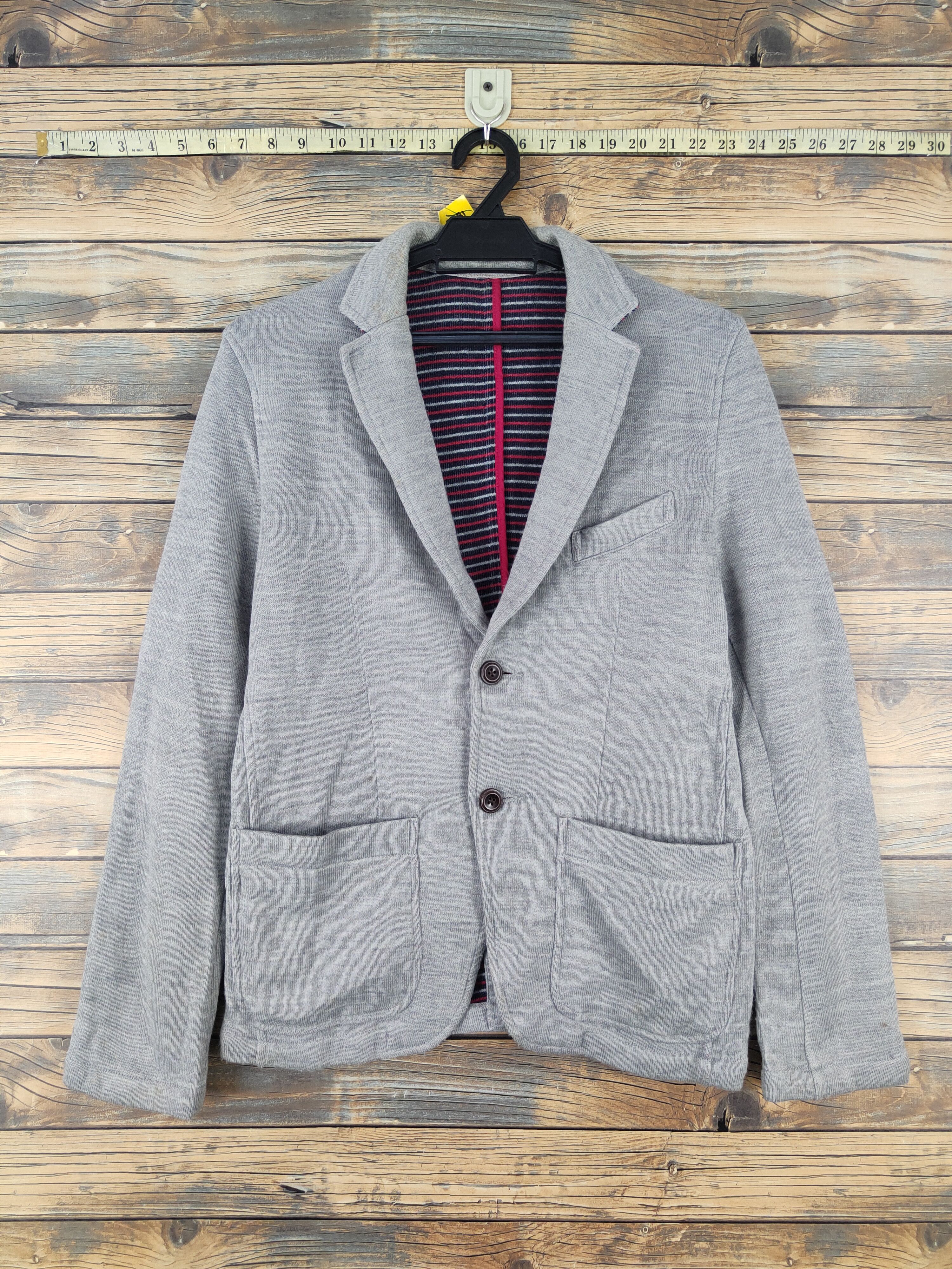 Takeo Kikuchi TK takeo Kikuchi Gray Knitwear cardigan Blazers #W2045 Size US M / EU 48-50 / 2 - 1 Thumbnail
