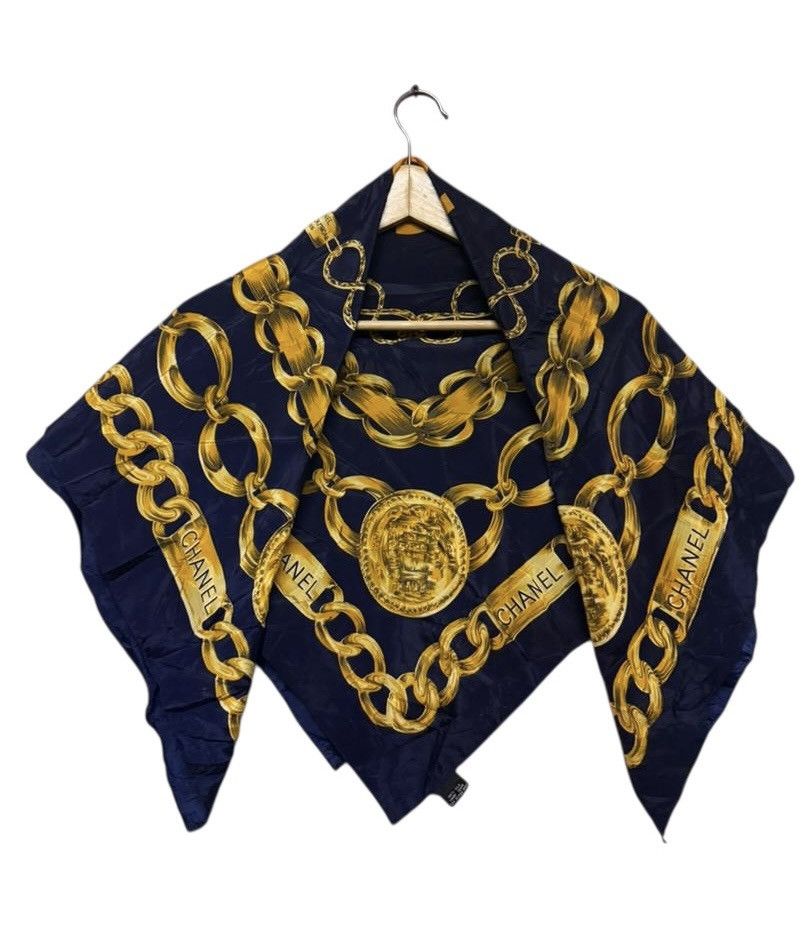 Chanel Authentic🔥90’s Chanel Silk Scarves Size ONE SIZE - 1 Thumbnail
