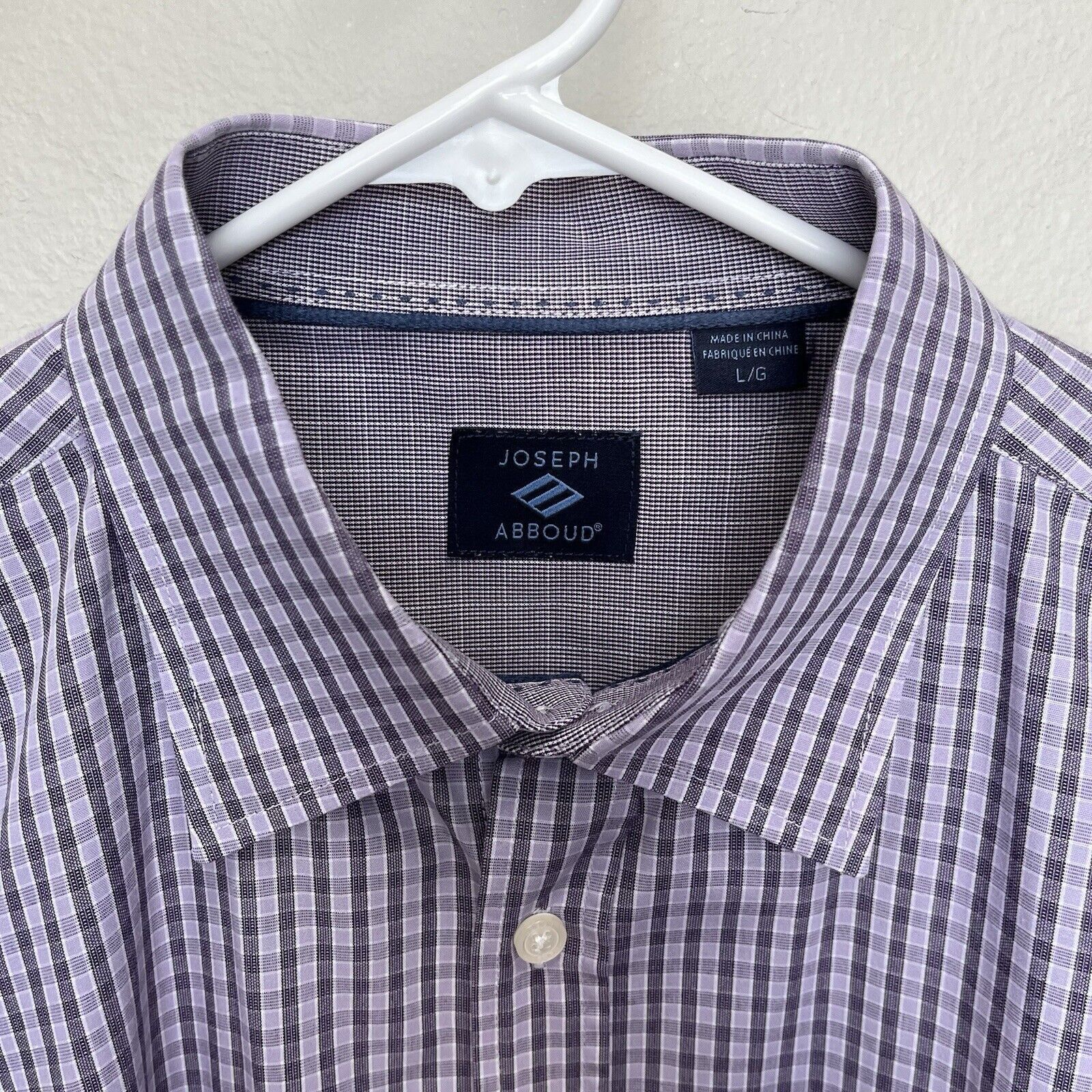 Joseph Abboud Joseph Abboud | Purple Plaid Long Sl Button Shirt Flip Cuff Size US L / EU 52-54 / 3 - 4 Thumbnail