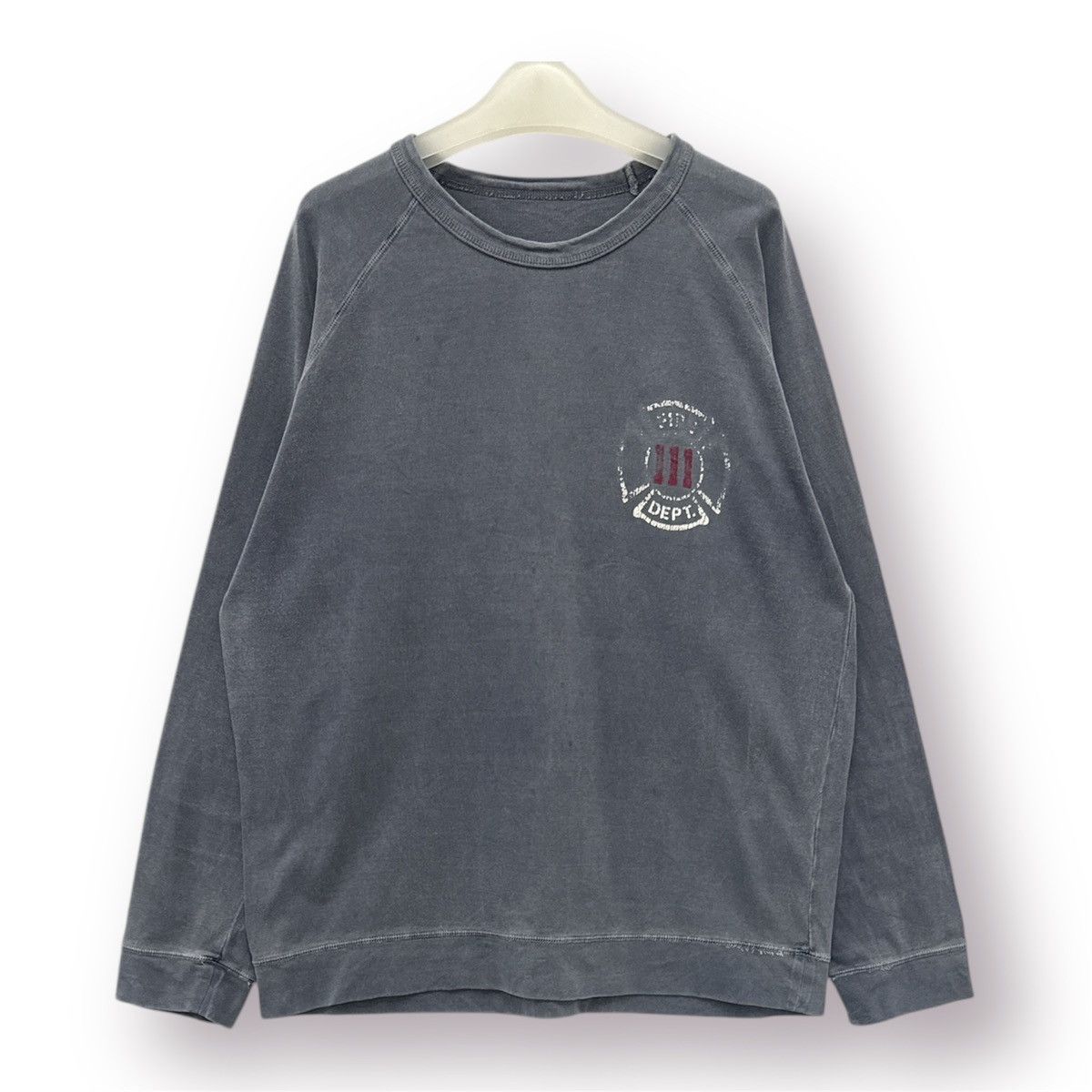 Japanese Brand 🔥 Vintage Dyed Distressed U.S.A.R roundneck Sweatshirt Size US M / EU 48-50 / 2 - 2 Thumbnail
