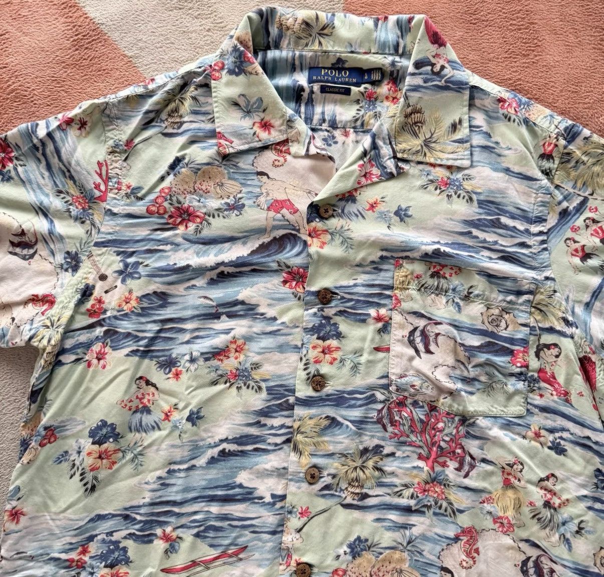 Polo Ralph Lauren Ralph Lauren RL Polo Hawaiian Short Sleeve Shirt K22 Size US L / EU 52-54 / 3 - 3 Thumbnail