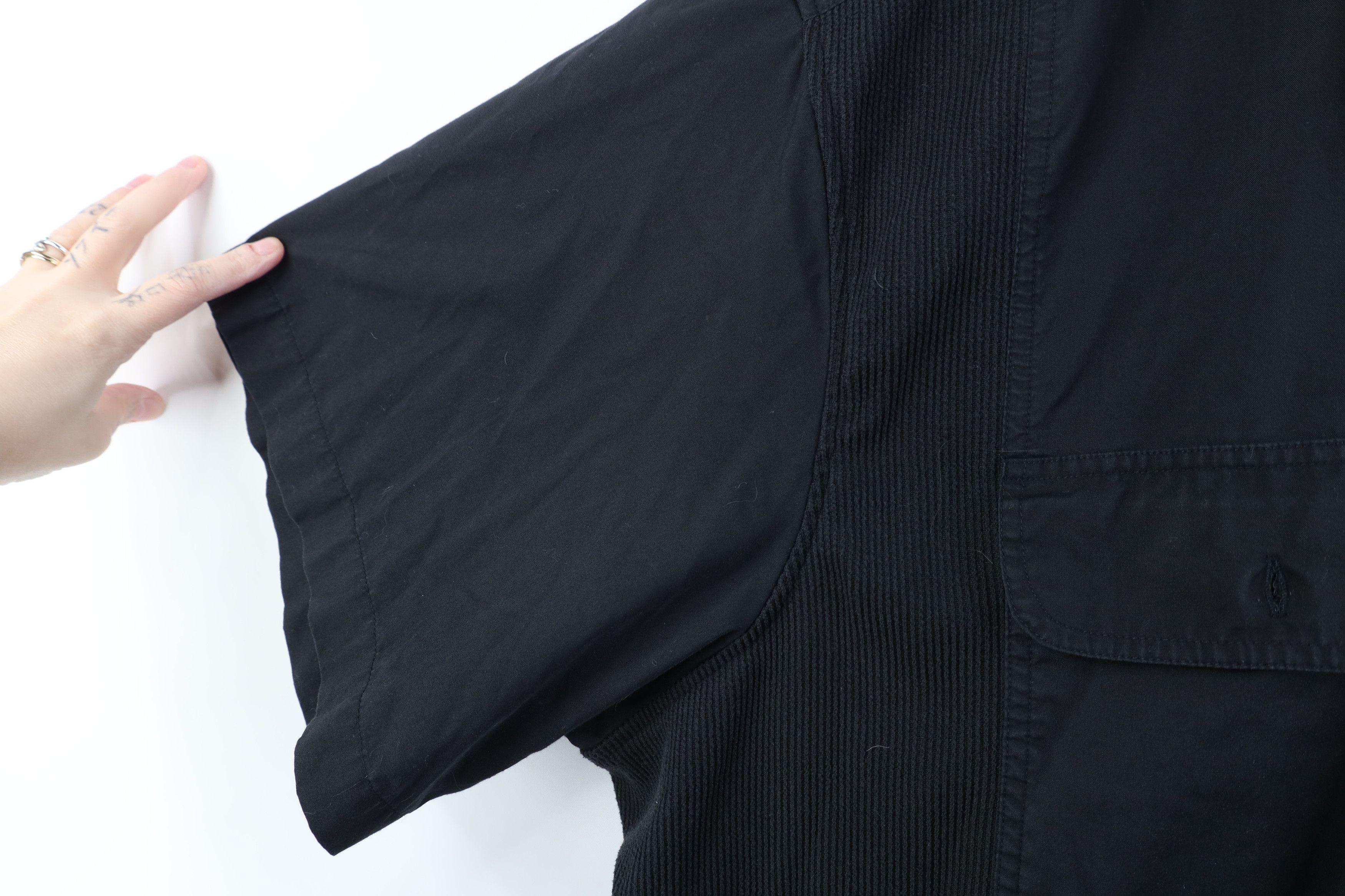 Vintage Vintage 90s Streetwear Collared Pullover Polo Shirt Black Size US XXL / EU 58 / 5 - 6 Thumbnail