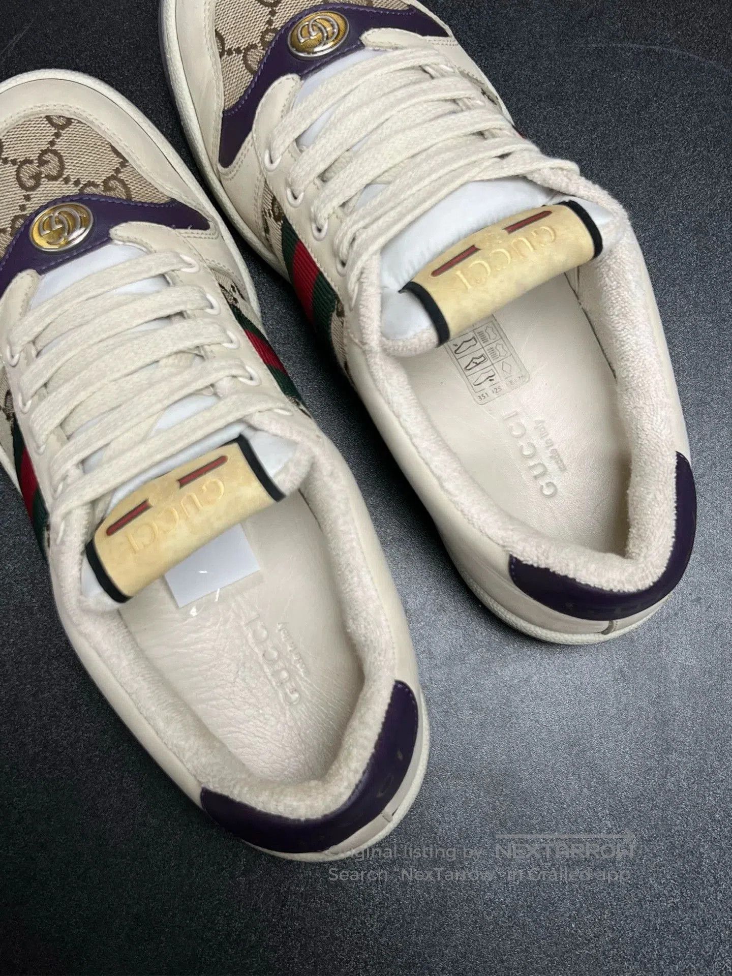 Gucci gucci gg dirty shoes in black and beige. Size US 7.5 / EU 40-41 - 4 Thumbnail