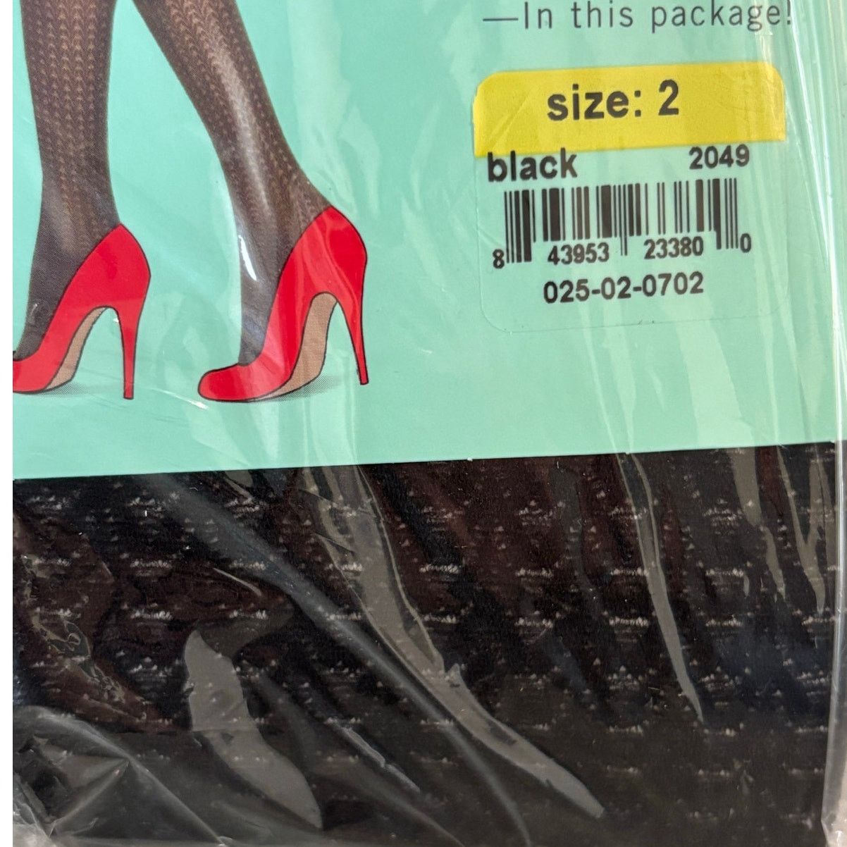 Other Spanx Assets Shaping Tights Textured - Wish Bone Black SZ 2 Size ONE SIZE - 2 Thumbnail