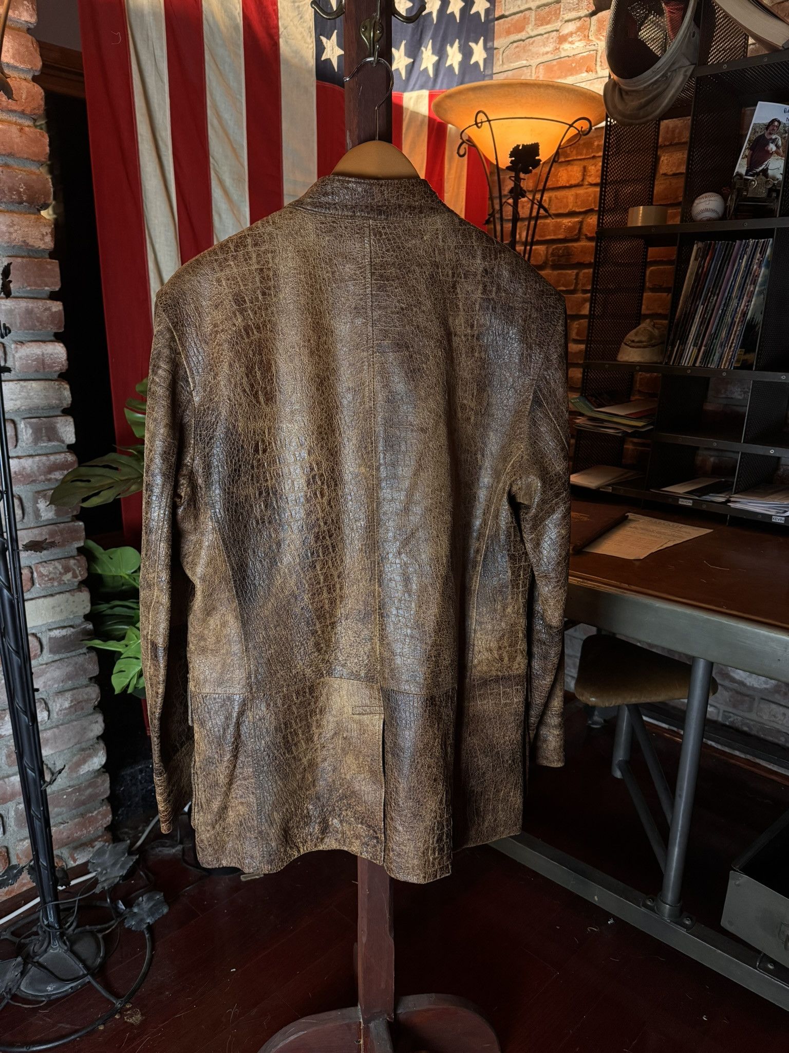 John Varvatos *RARE* 2006 JOHN VARVATOS LEATHER JACKET sz. 50 Size US M / EU 48-50 / 2 - 14 Thumbnail