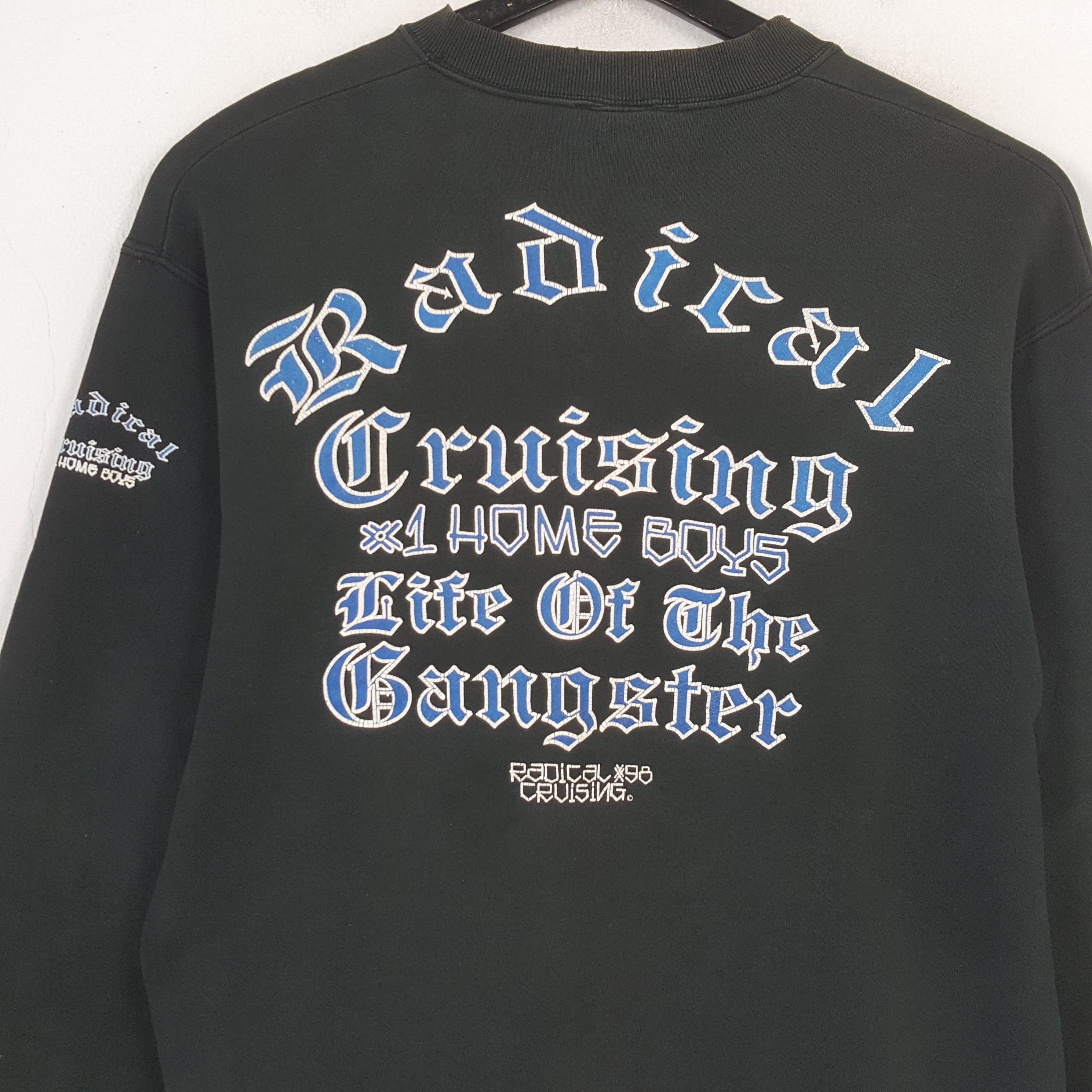 Vintage RADICAL Cruising Streetwear Style Sweatshirt C289N15 Size US M / EU 48-50 / 2 - 2 Thumbnail