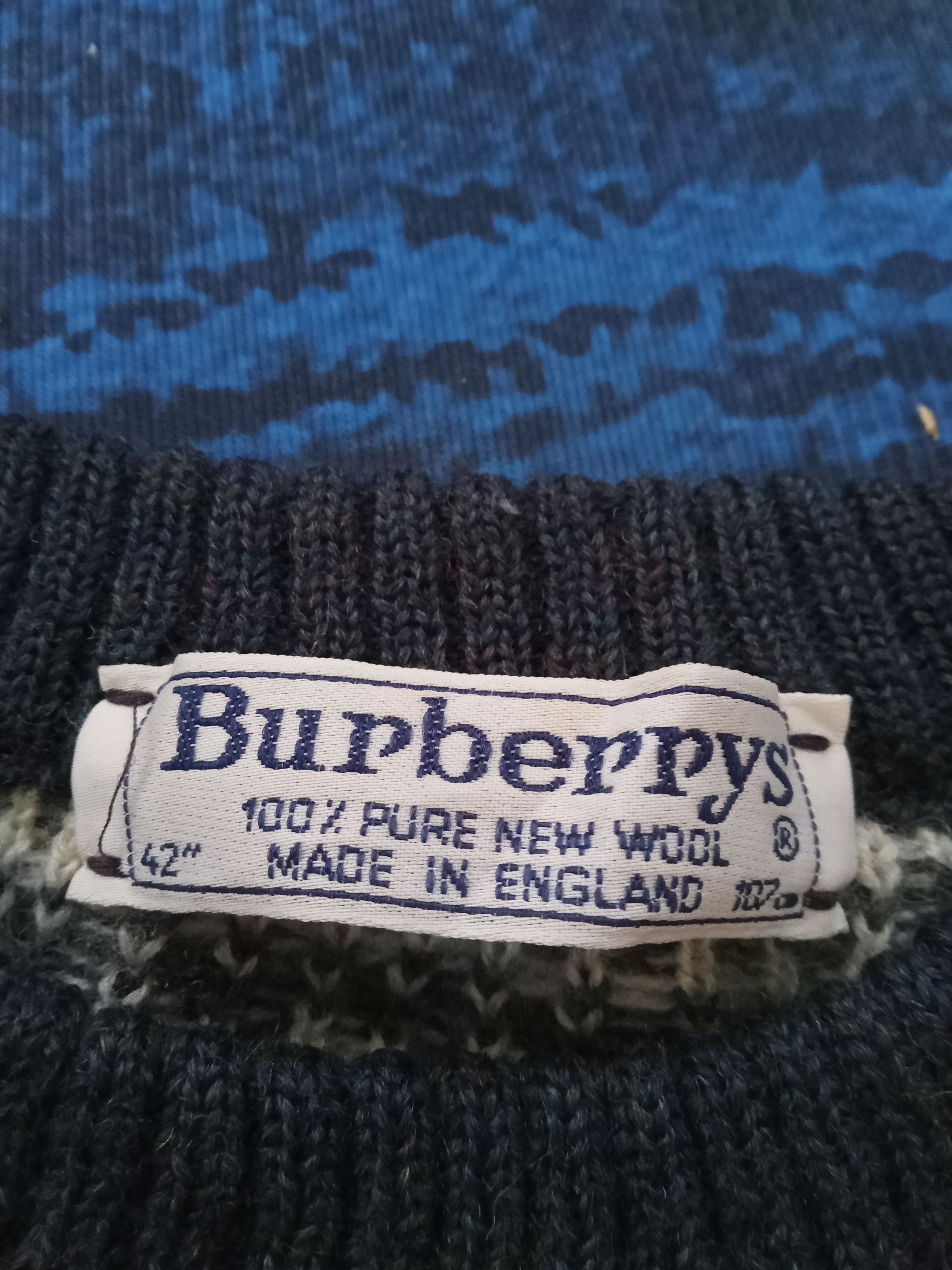 Burberry Burberrys Vintage Wool Sweater Size US L / EU 52-54 / 3 - 3 Thumbnail