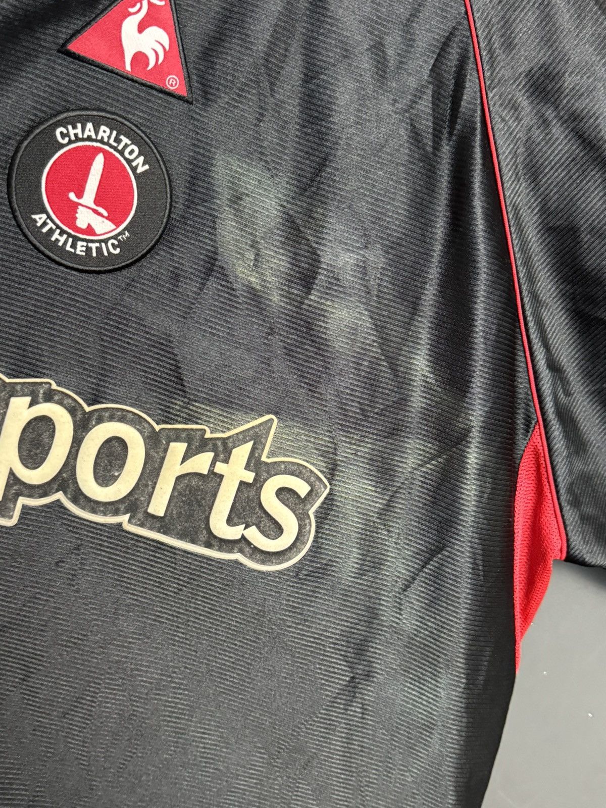 Le Coq Sportif Charlton Athletic 02/03 Away Football Jersey Size US XXL / EU 58 / 5 - 3 Thumbnail