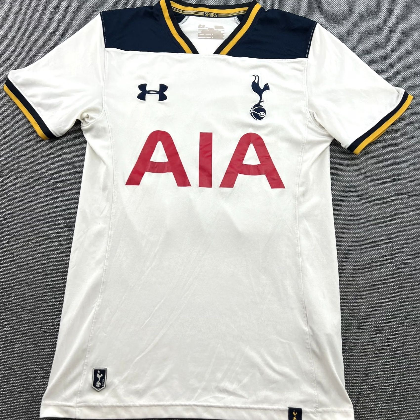 Under Armour Tottenham Hotspur 2016 2017 Home Eriksen Mens Football Jersey XS Under Armour Shirt Adult XS White Football Jersey Moisture Wicking Quick Dry Mens Size US XS / EU 42 / 0 - 5 Thumbnail