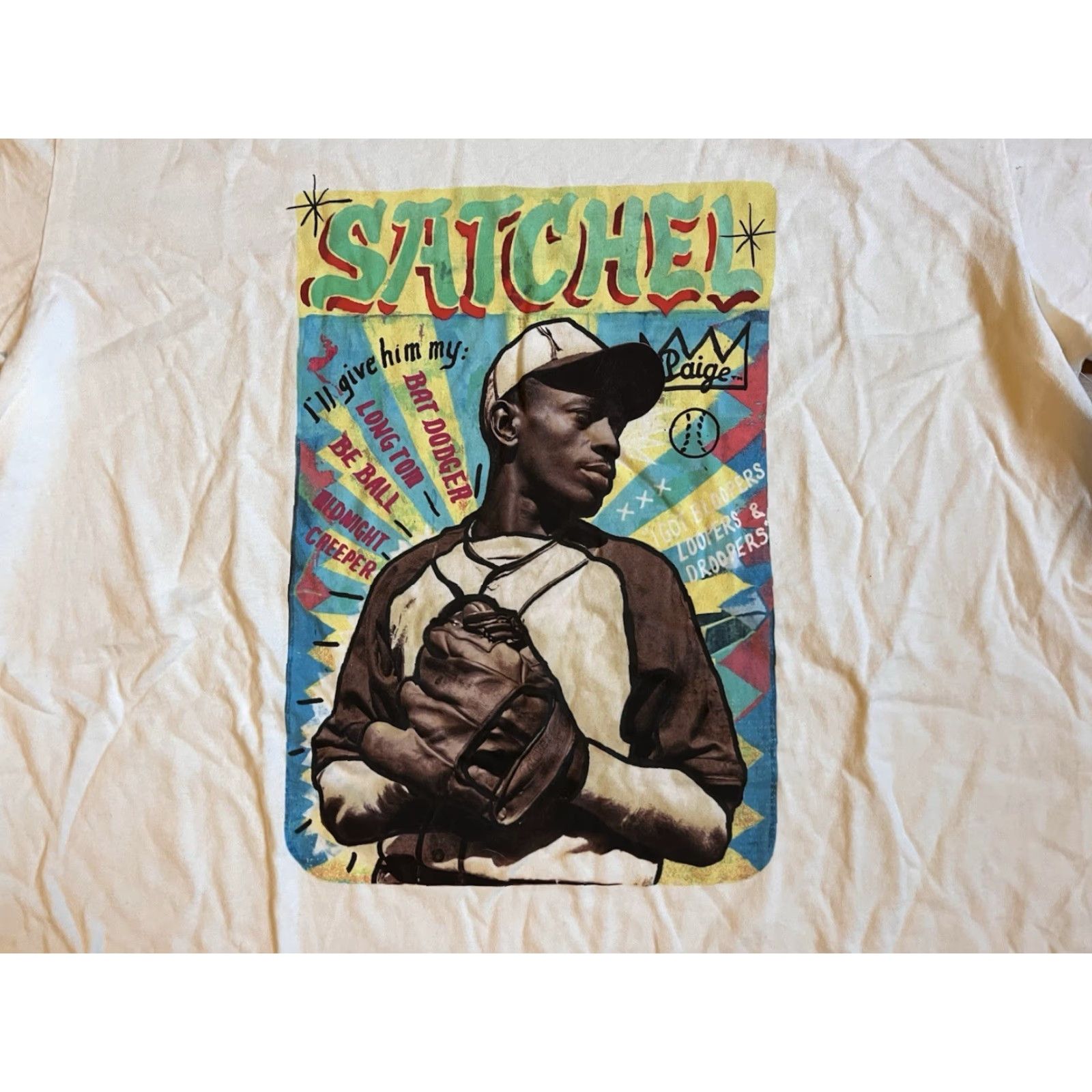 Roots Roots of Fight Satchel Paige What's the Rush Shirt Men's Large Ivory Size US L / EU 52-54 / 3 - 3 Thumbnail