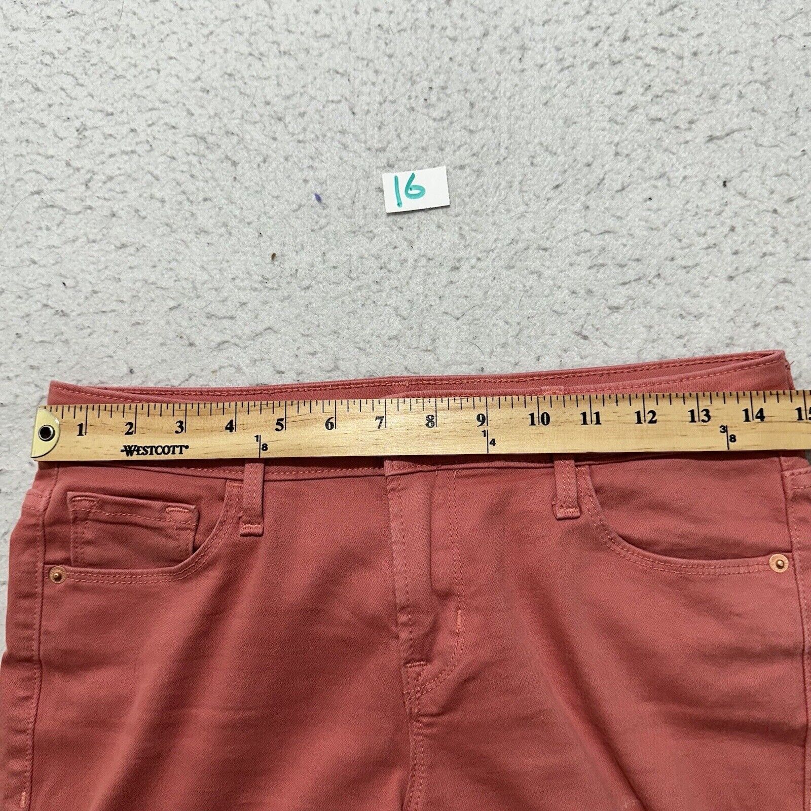 Old Navy Old Navy Rockstar 6 Mid Rise Pink Skinny Jeans 27" Inseam Size 28" / US 6 / IT 42 - 11 Thumbnail