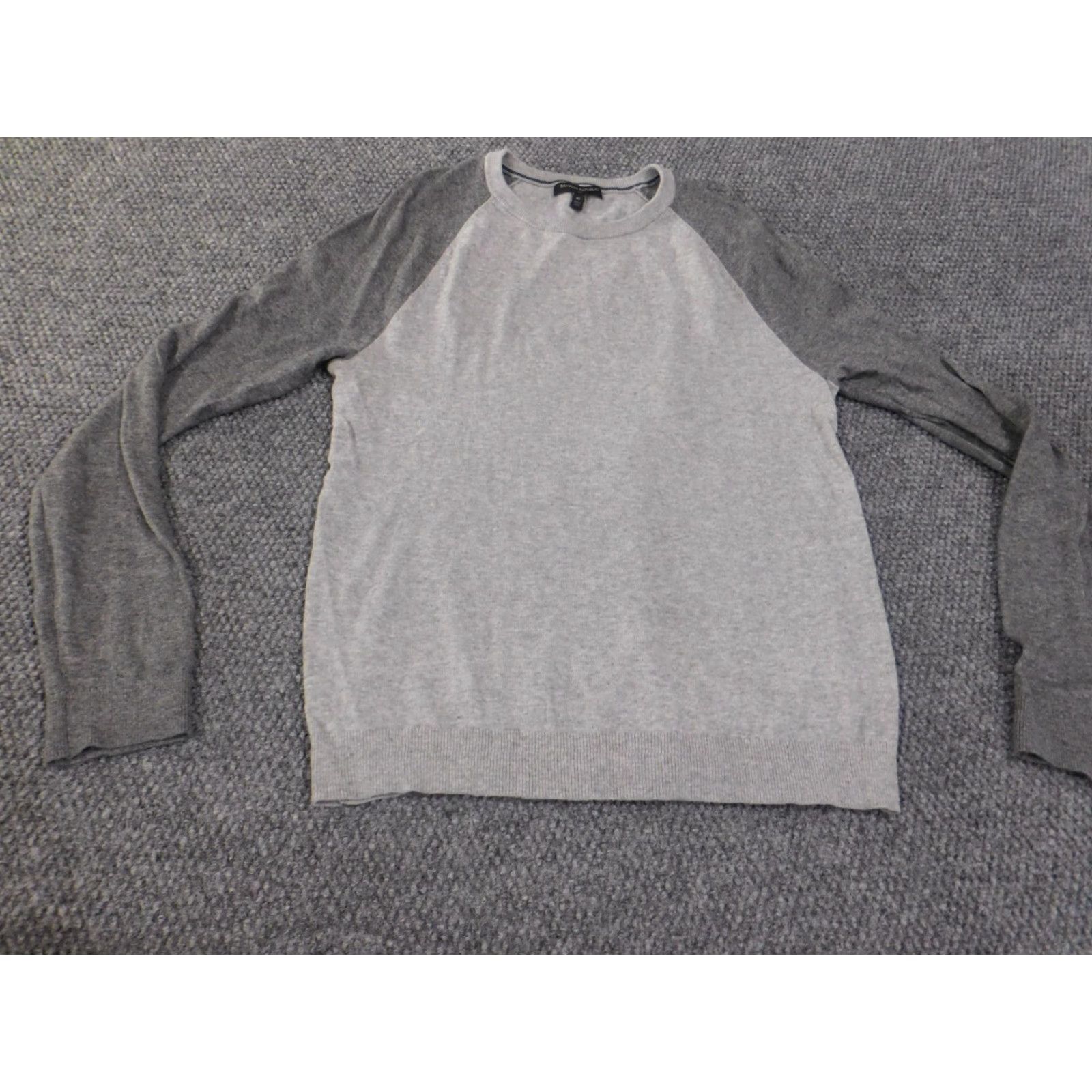Banana Republic Banana Republic Sweater Mens M Gray Cotton Pullover Crew Neck Stretch Knit Knitwear Regular Size Type Sweater Mens Modern Preppy 90s? Size US M / EU 48-50 / 2 - 3 Thumbnail