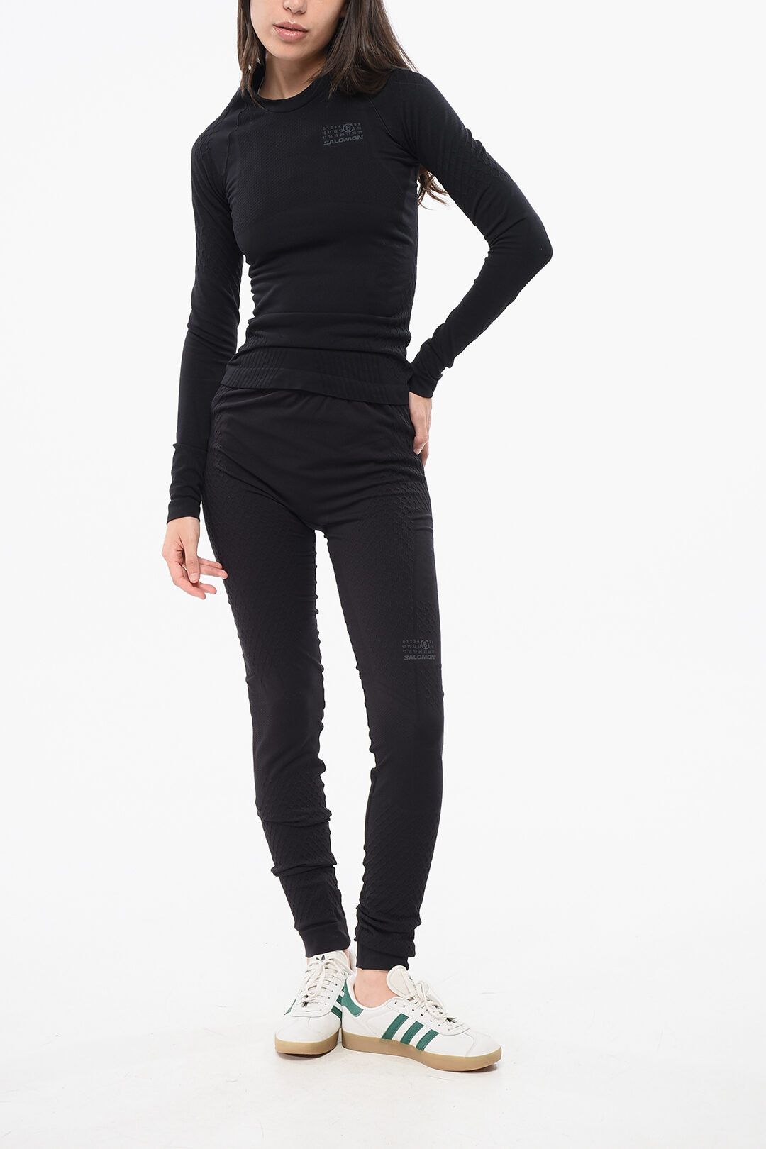 Maison Margiela × Salomon og1mm0825 Sport Crewneck T-Shirt in Black Size M / US 6-8 / IT 42-44 - 4 Thumbnail