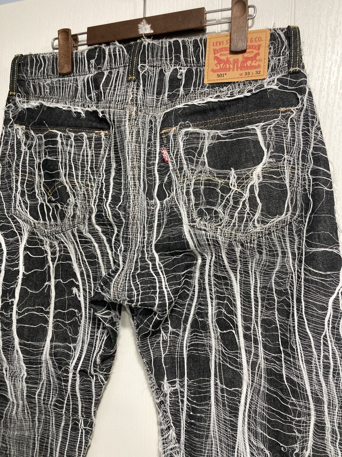 Levi's Levi’s custom spider web denim pants archive Size US 33 - 6 Thumbnail