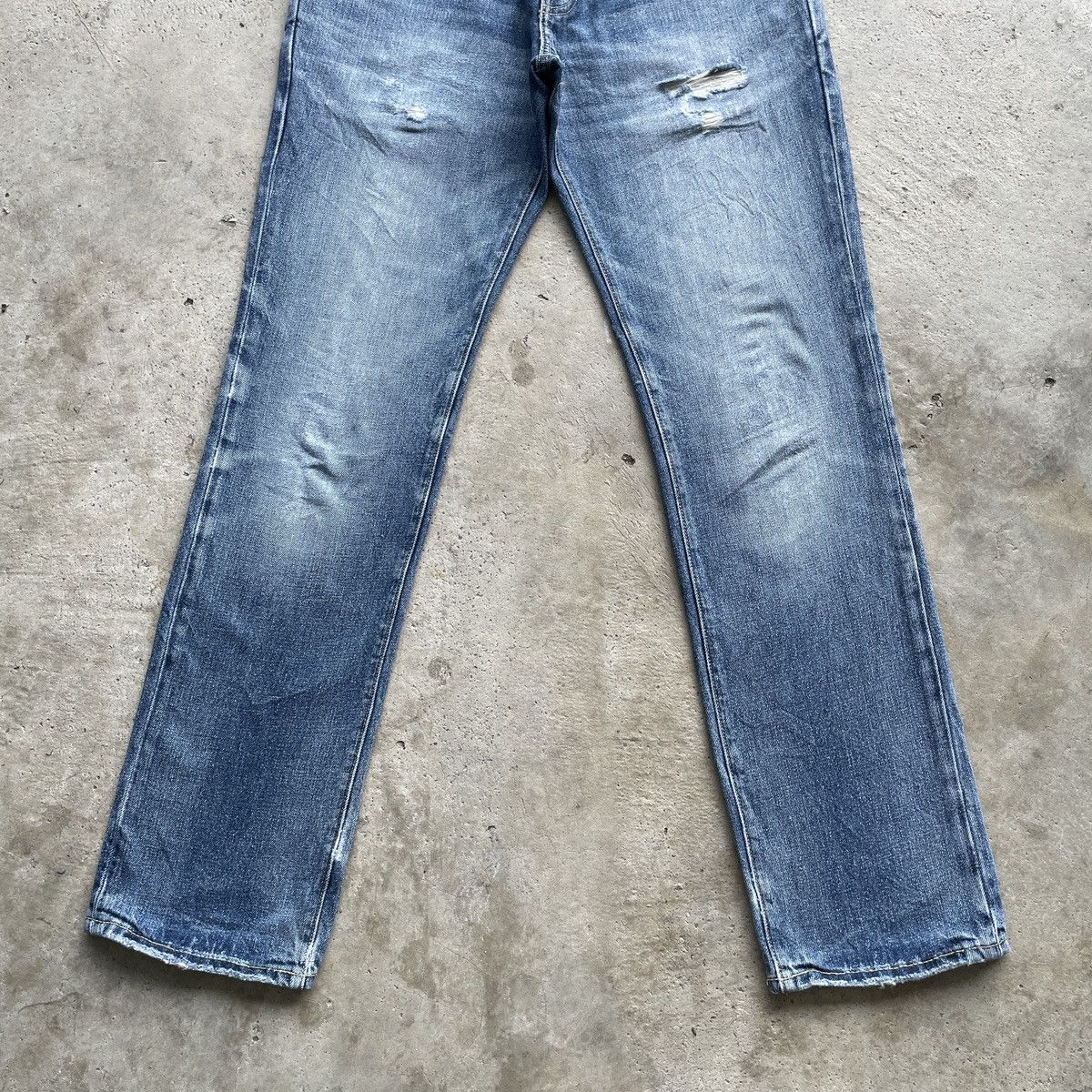 Gap Vintage Gap Faded Jeans SlimFit Distressed Denim Pants W30 Size US 30 / EU 46 - 4 Thumbnail