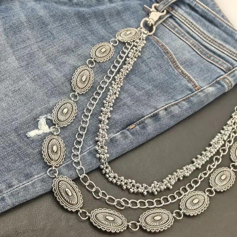 Other 3 Layer Pants Chain Wallet Chain Size ONE SIZE - 1 Thumbnail