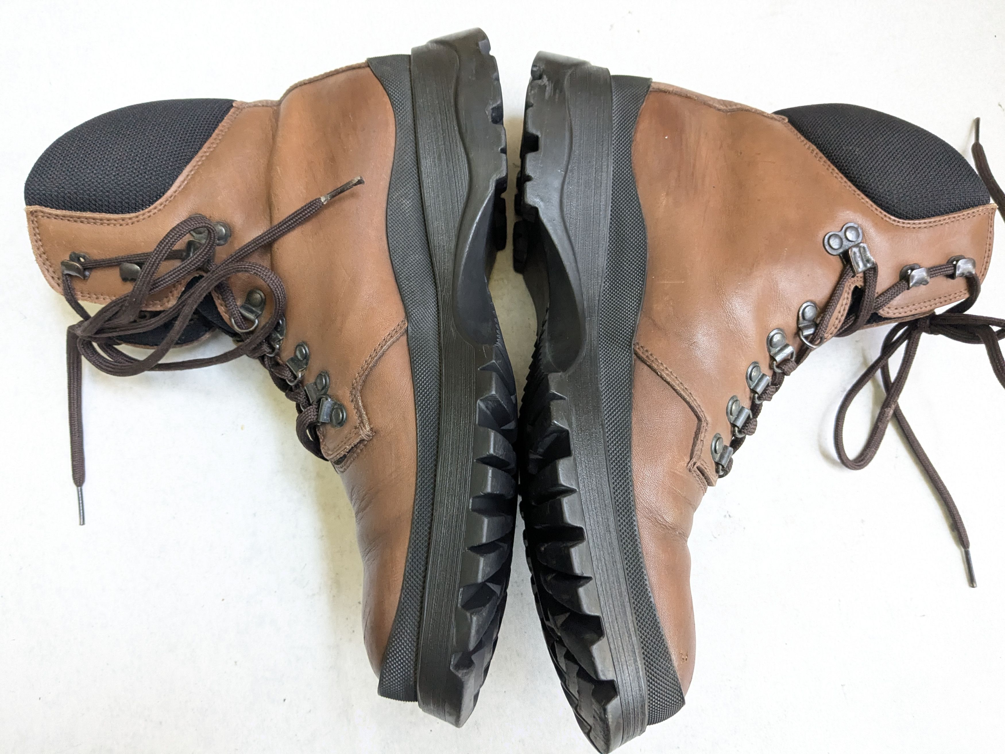 Prada Prada Combat Boots Brown 10.5 High Tops Leather Y2K Size US 10.5 / EU 43-44 - 12 Thumbnail