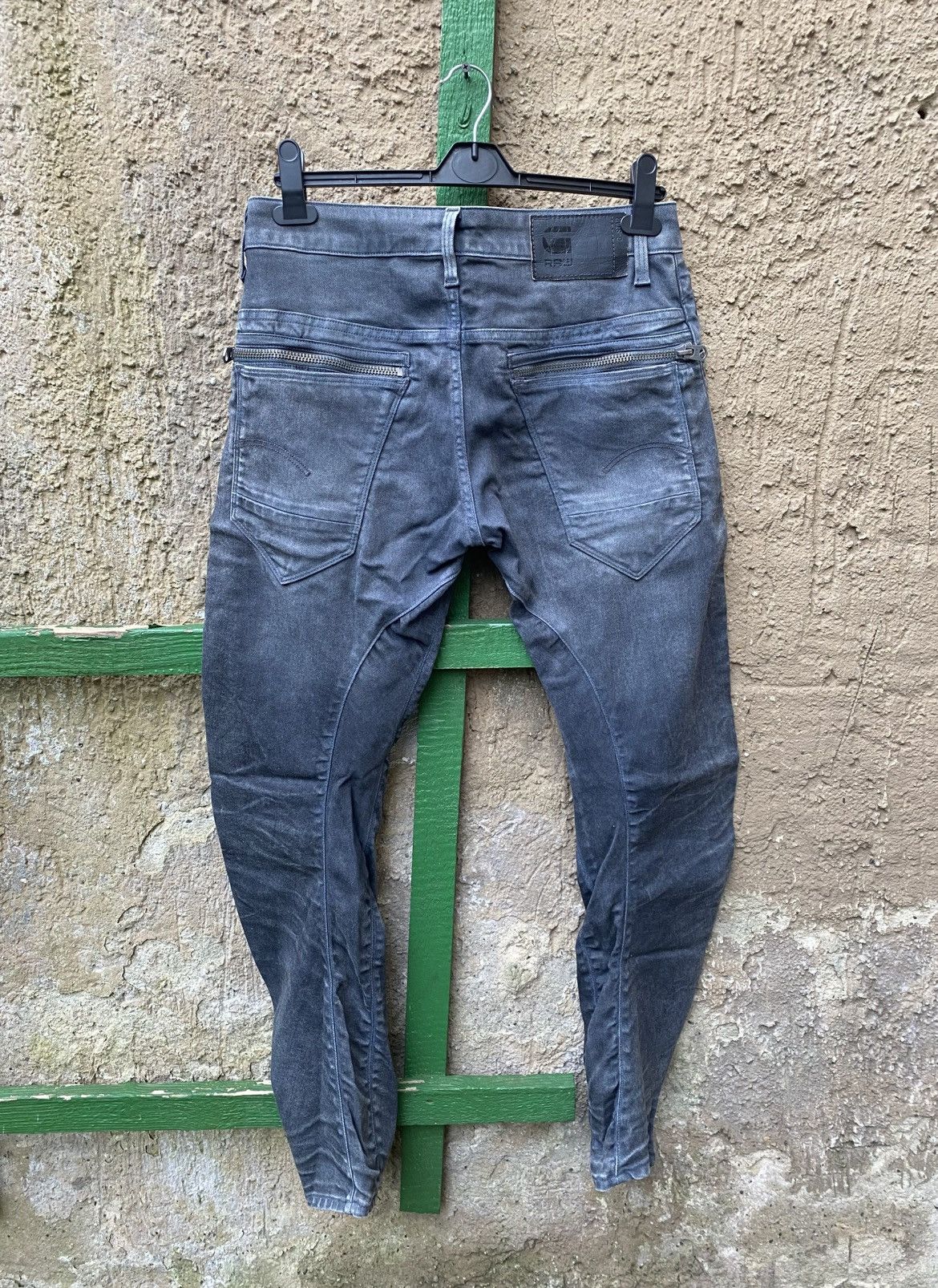 G-Star G Star Raw ARC Zip 3D Slim Waxed Denim Jeans Pants 30/32 Y2K Size US 30 / EU 46 - 6 Thumbnail