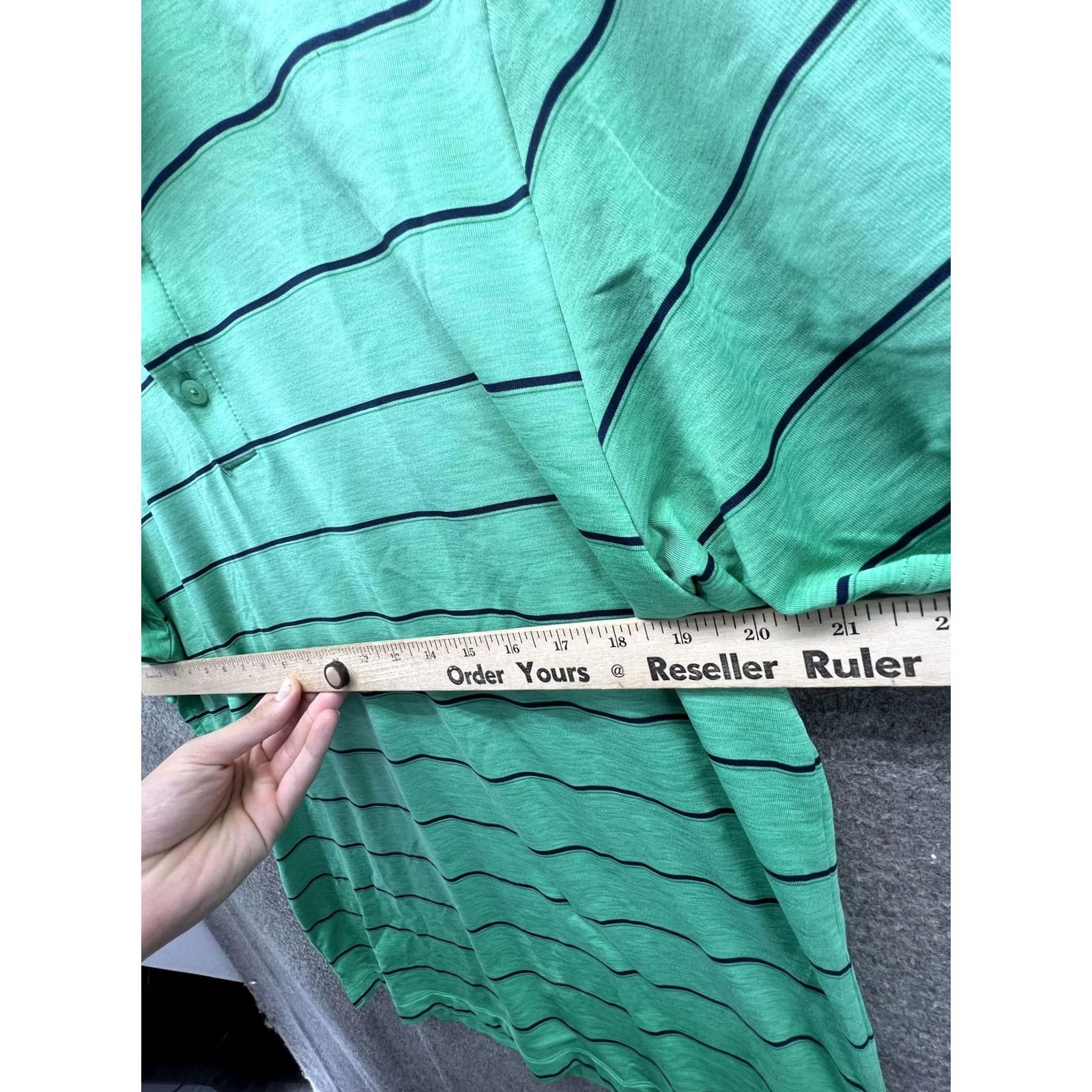 Under Armour Under Armour Polo Shirt Mens M Green Stripe HeatGear Woodfield Golf Club Size US M / EU 48-50 / 2 - 4 Thumbnail