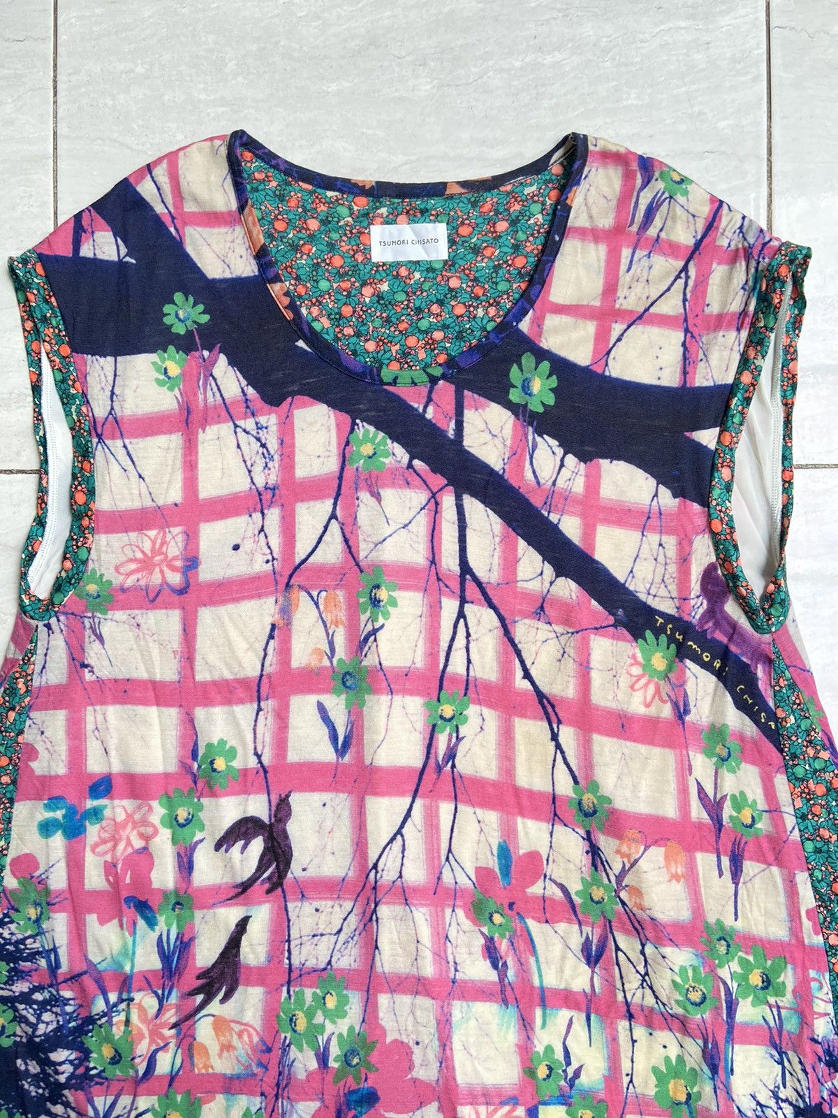 Issey Miyake Issey Miyake TSUMORI CHISATO Flower Long Tank Size US M / EU 48-50 / 2 - 3 Thumbnail