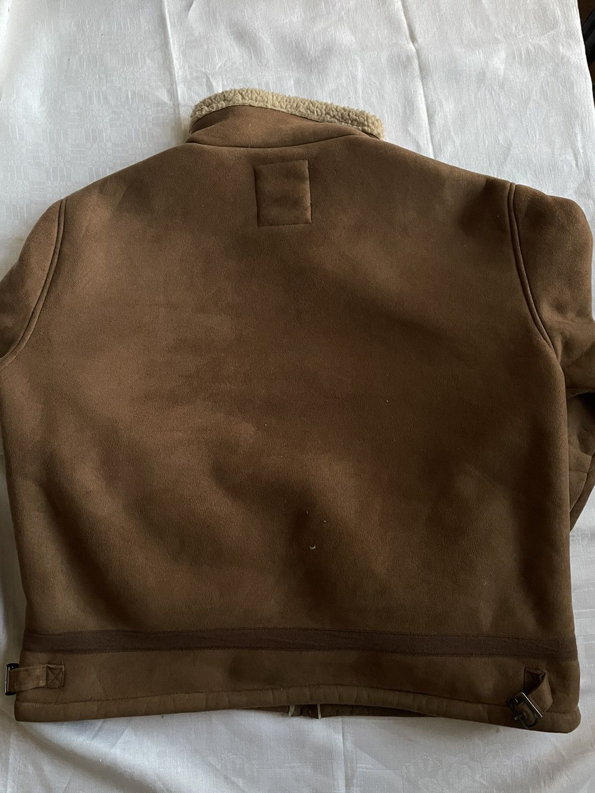 Japanese Brand Brown Shearling-Lined Aviator Jacket Size US L / EU 52-54 / 3 - 3 Thumbnail