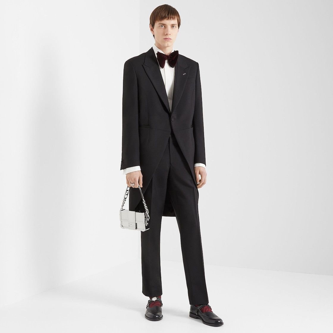 Fendi o1loc1c0824 Suit in Black Size 44R - 6 Thumbnail