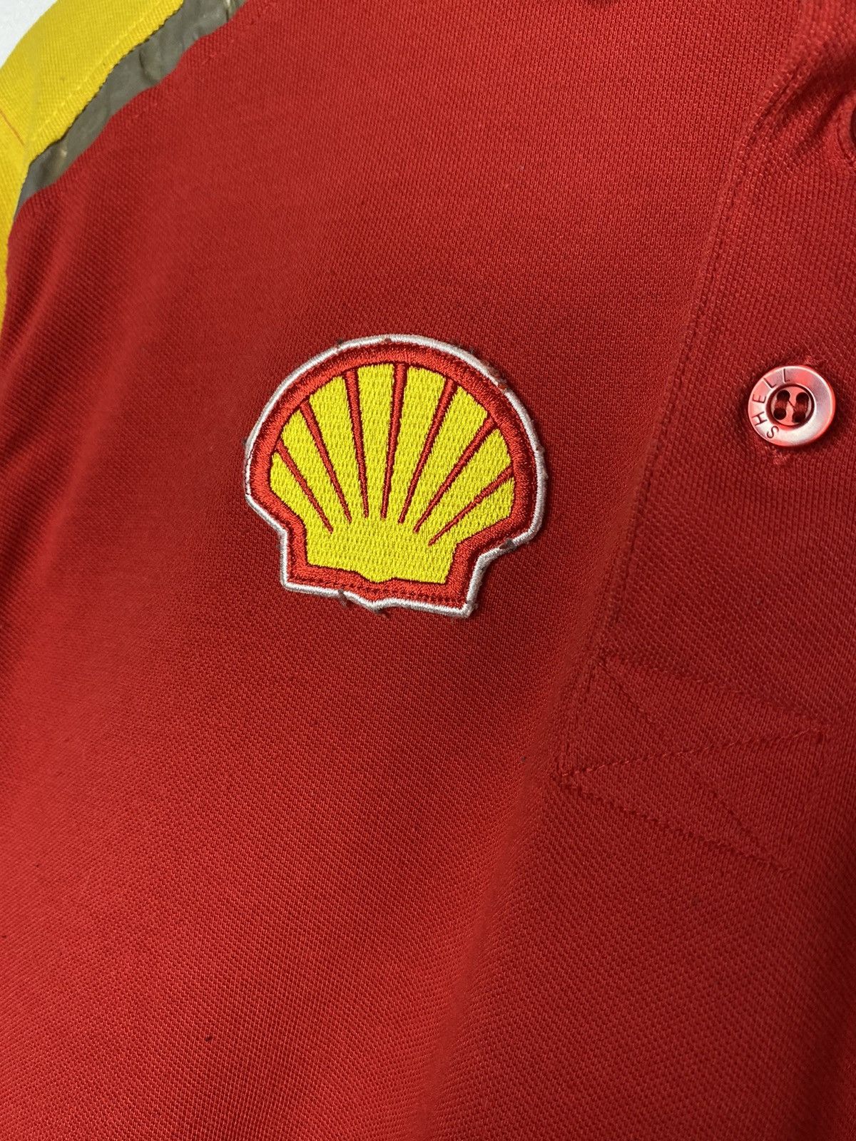 Vintage Vintage Shell Helix Ferrari F1 Team Polo Long Sleeve Shirt Size US M / EU 48-50 / 2 - 6 Thumbnail