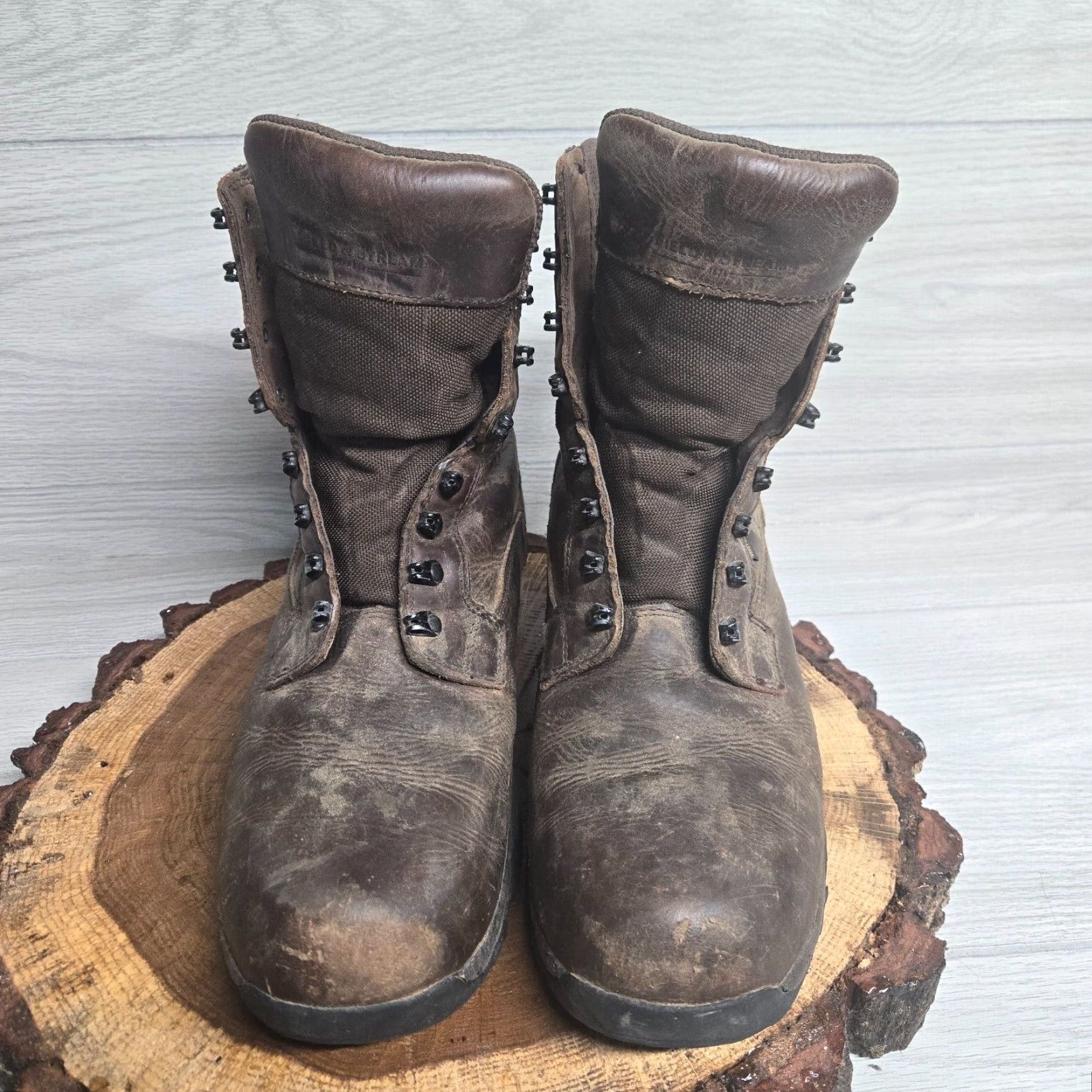 Vintage Field & Stream Boots Mens Brown Leather Waterproof Insulated Steel Toe Mid-Calf 11 US 12 UK Boots Hunting Hiking Trail Size US 12 / EU 45 - 3 Thumbnail