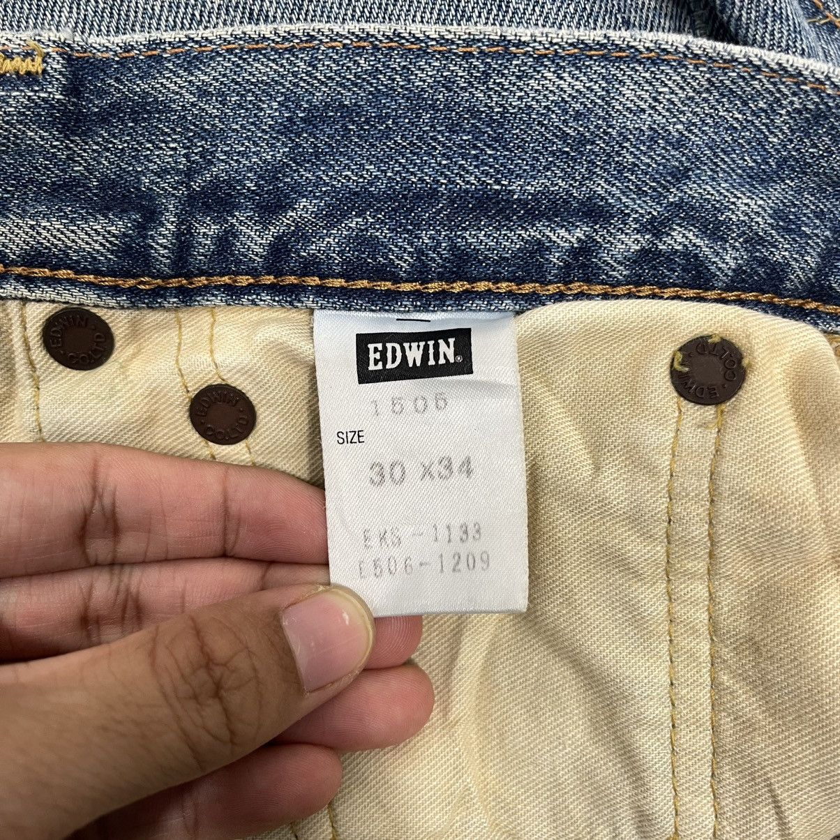 Japanese Brand Edwin 505 Faded Dirty / Faded Blue Selvedge Jeans W 30 Size US 30 / EU 46 - 19 Thumbnail
