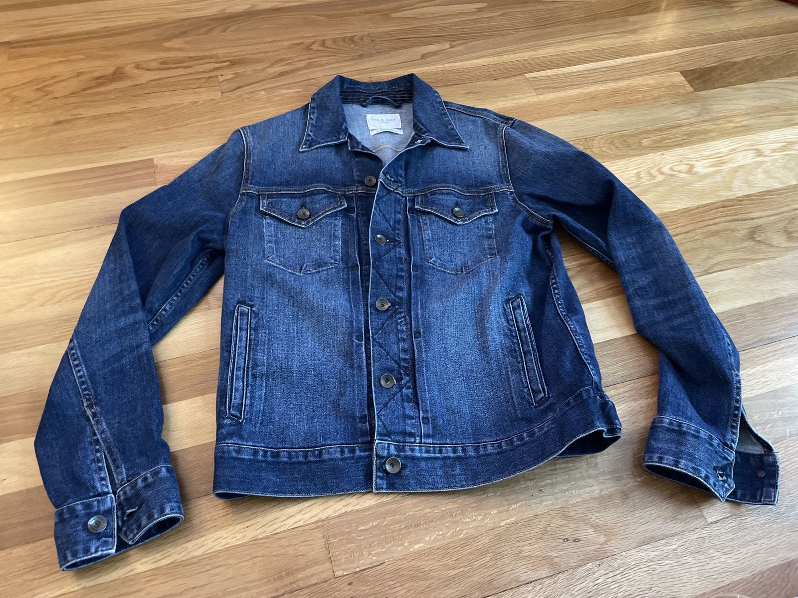 Image of Rag Bone Rag & Bone Denim Jacket in Blue, Men's (Size Small)