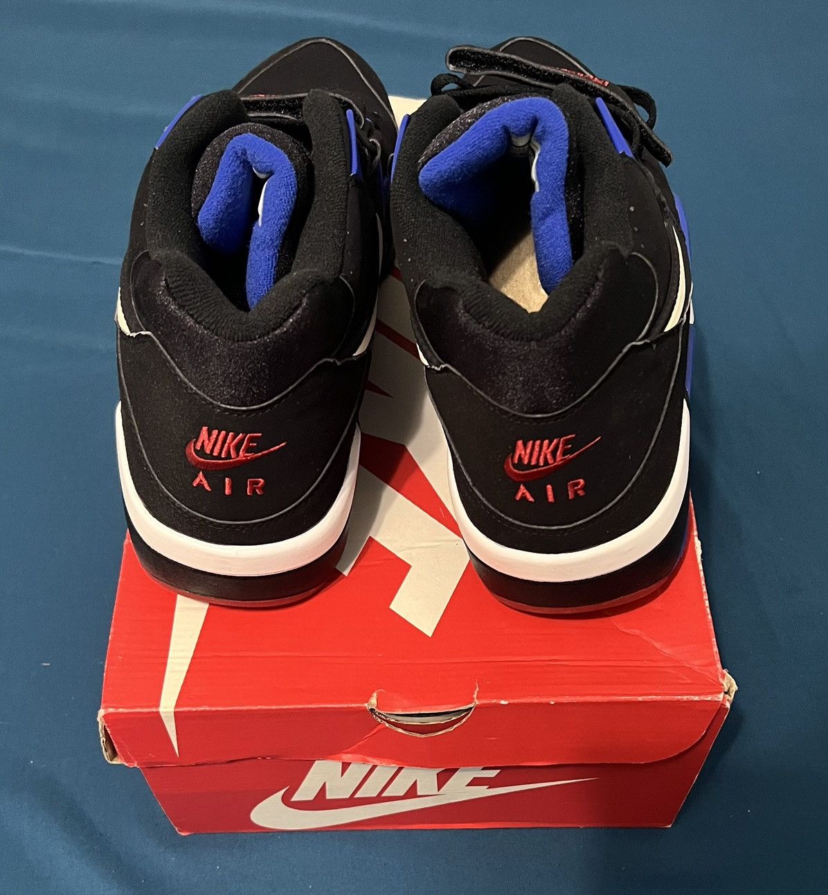 Nike New Nike Air Force 180 Charles Barkley OG 2016 Black/Blue 13 Size US 13 / EU 46 - 4 Thumbnail