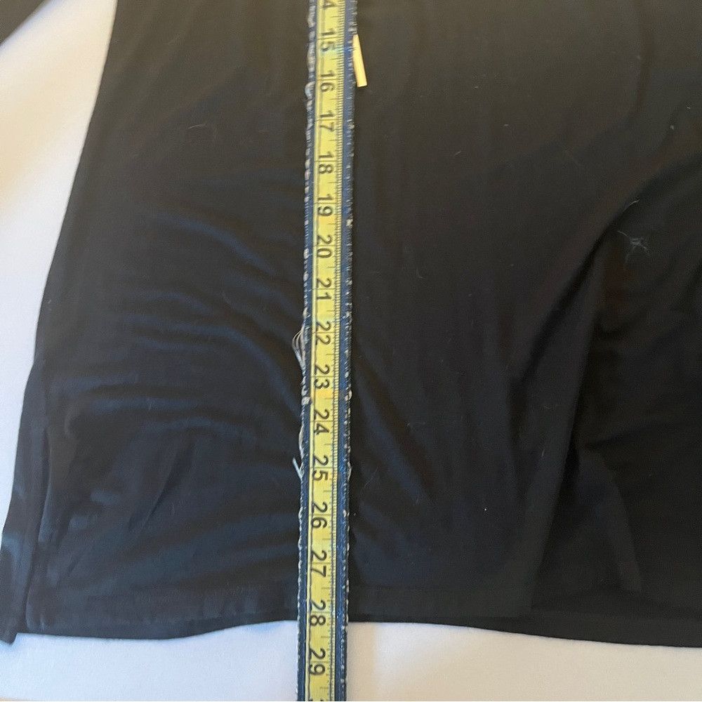 Designer Michael Kors Black Top Dress with Gold Chain Size Medium Size M / US 6-8 / IT 42-44 - 7 Thumbnail