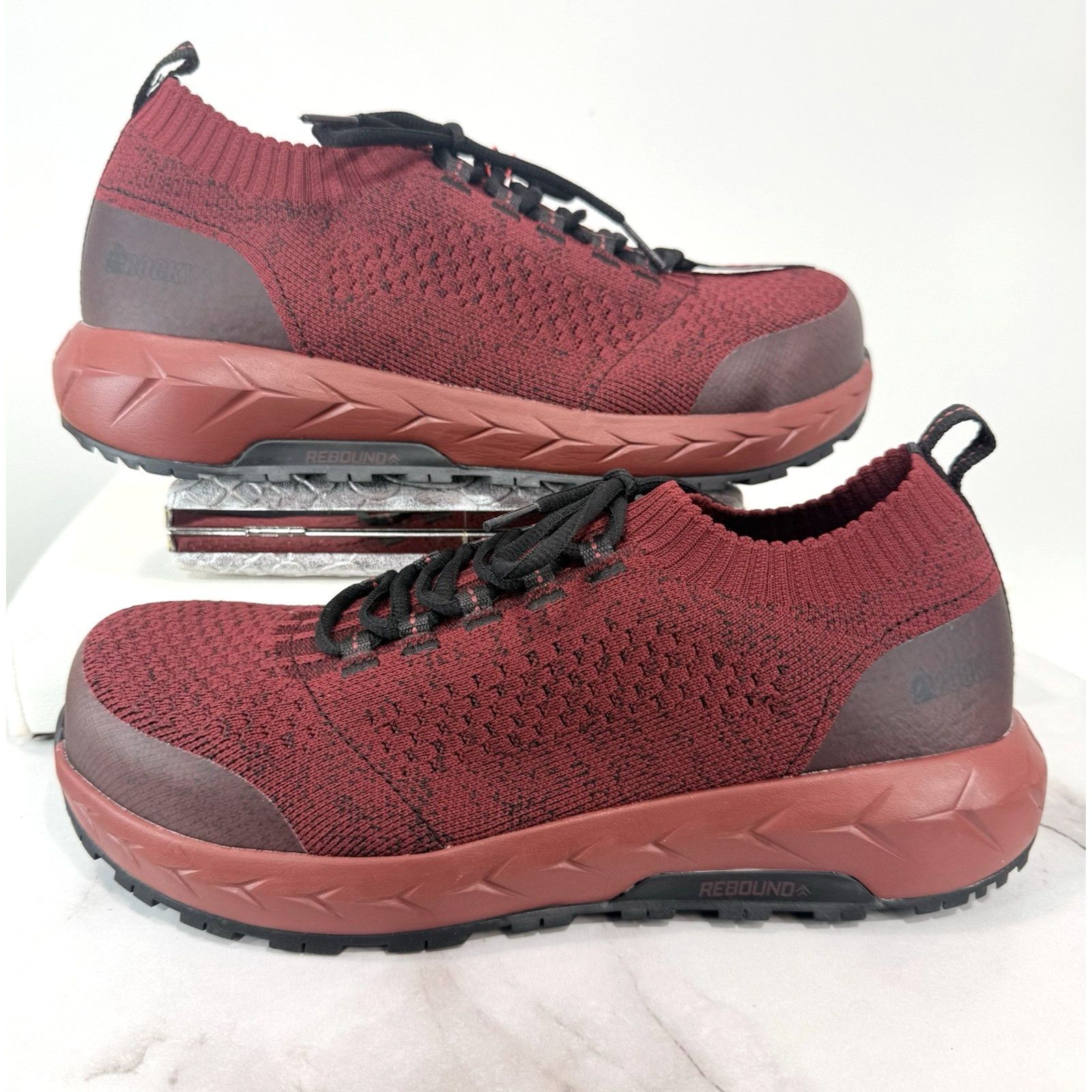 Rocky Rocky Workknit LX Comp Toe Sneakers Red Wo's Size 9.5M Size US 9.5 / IT 39.5 - 1 Thumbnail