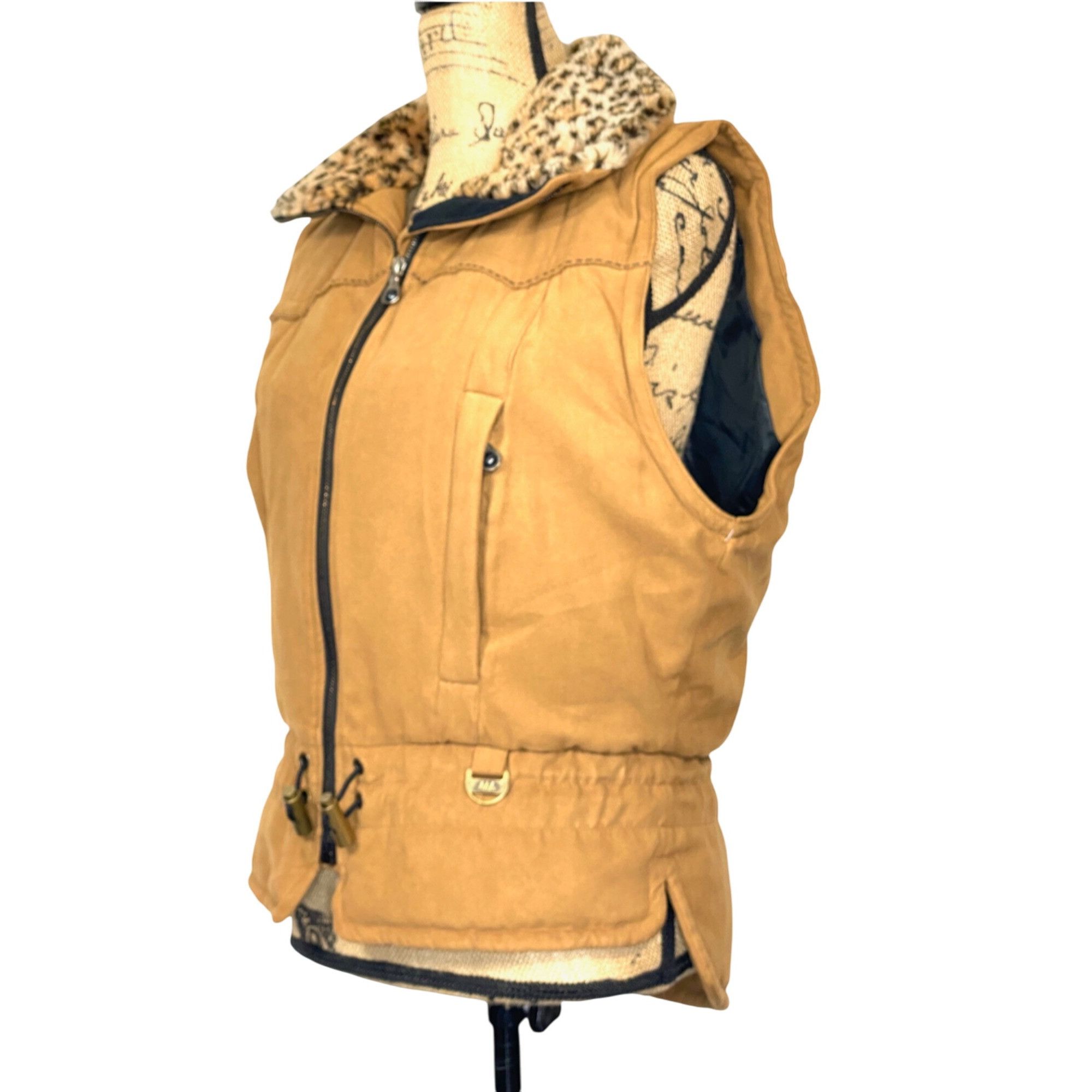Other Vintage Nils Resort Collection Zip Vest Leopard Collar Full Size M / US 6-8 / IT 42-44 - 12 Thumbnail