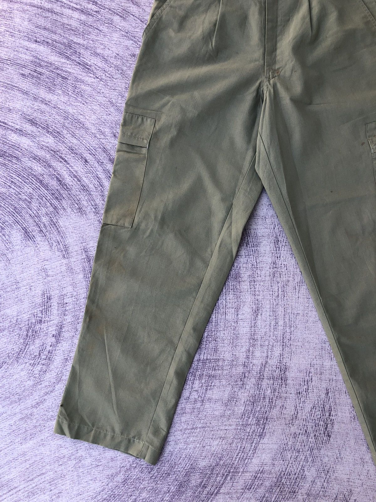 Japanese Brand Japanese Green Cargo Pants Multipocket Tactical Utility Size US 27 - 4 Thumbnail