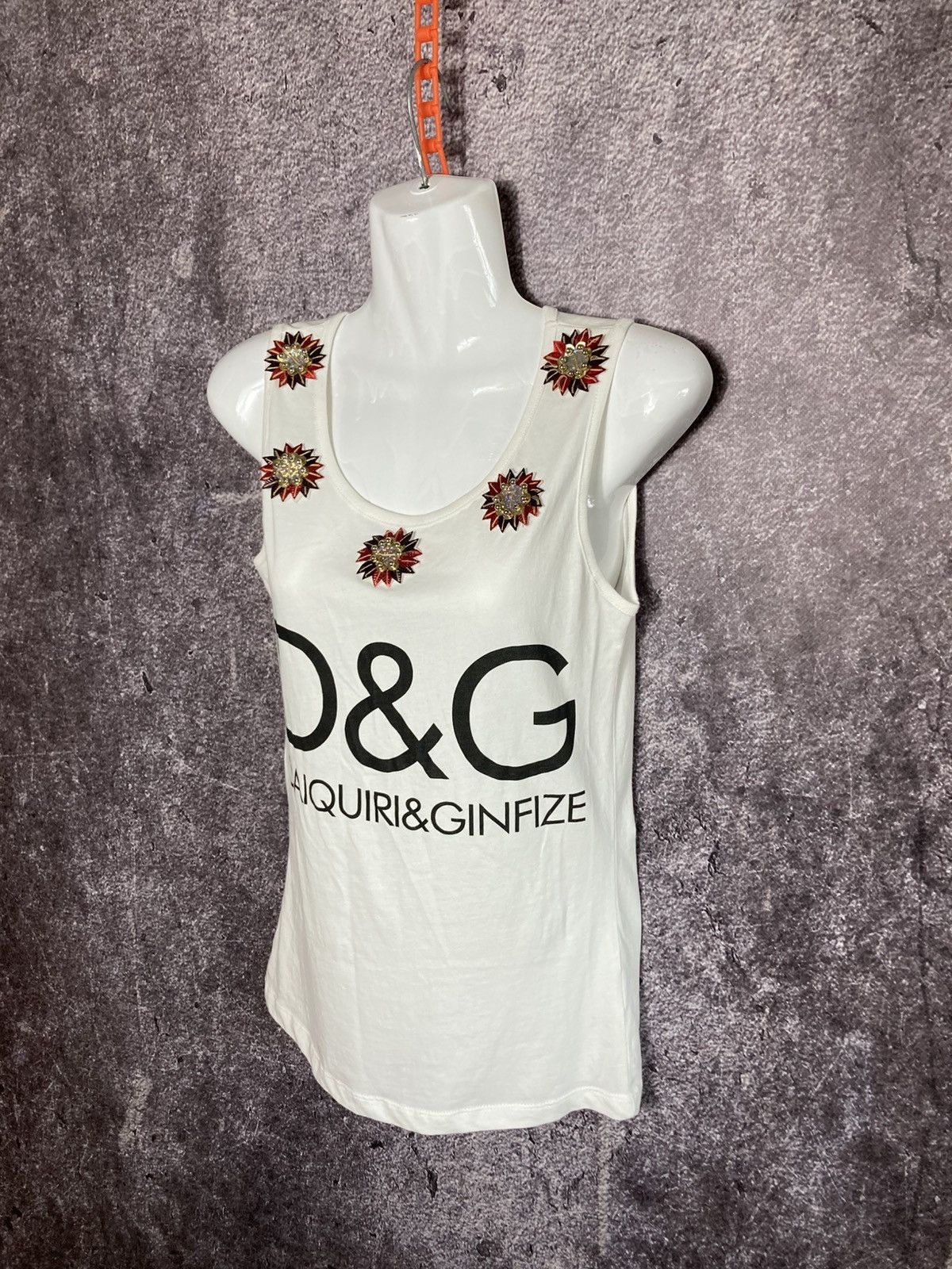 Dolce & Gabbana Dolce & Gabbana Daiquiri Ginfize Tank Top Women’s Size 36 Size S / US 4 / IT 40 - 2 Thumbnail