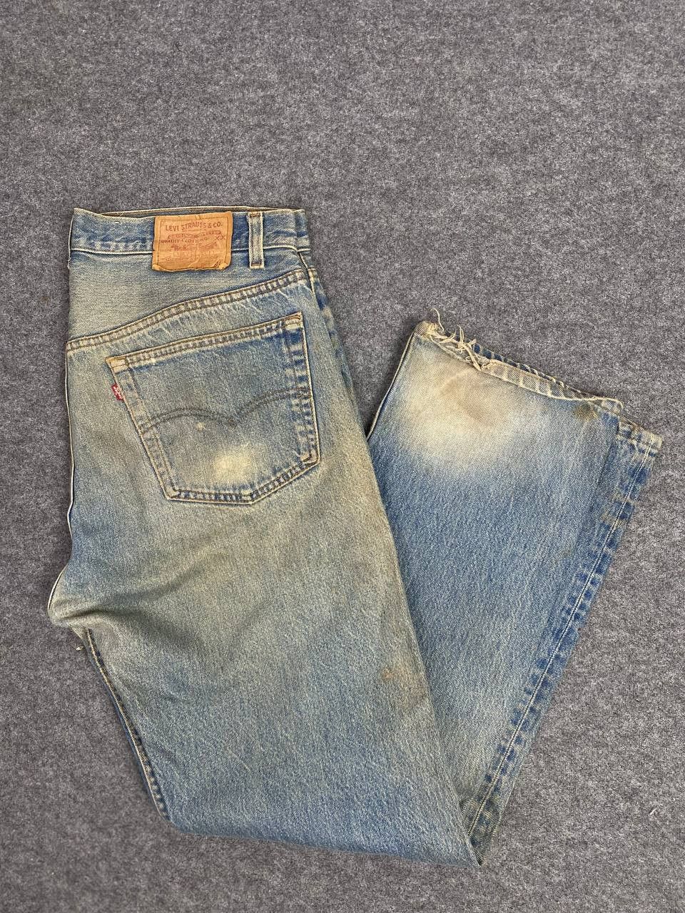 Levi's vintage levis 501-0000 distressed denim nice design Size US 38 / EU 54 - 2 Thumbnail