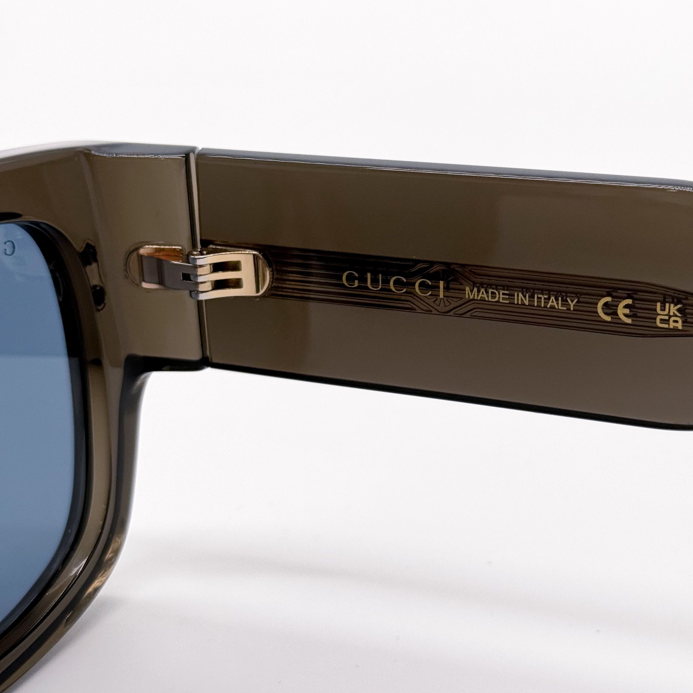 Gucci NEW AUTHENTIC GG1262S 003 GUCCI UNISEX SHIELD SUNGLASSES Size ONE SIZE - 12 Thumbnail