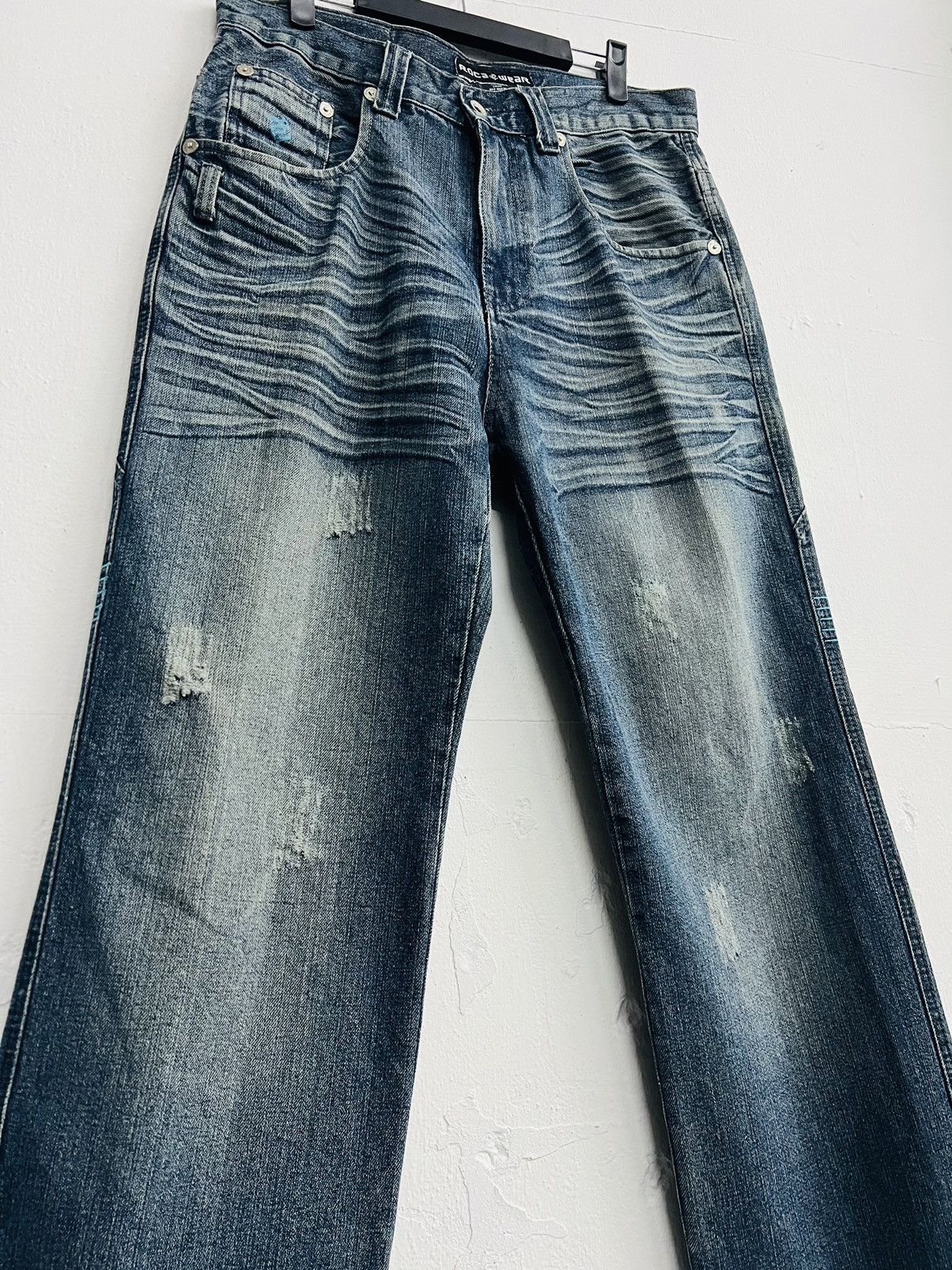 Rocawear × Vintage Vintage Y2k Rocawear Baggy Denim Pants Wide Leg Size US 33 - 4 Thumbnail