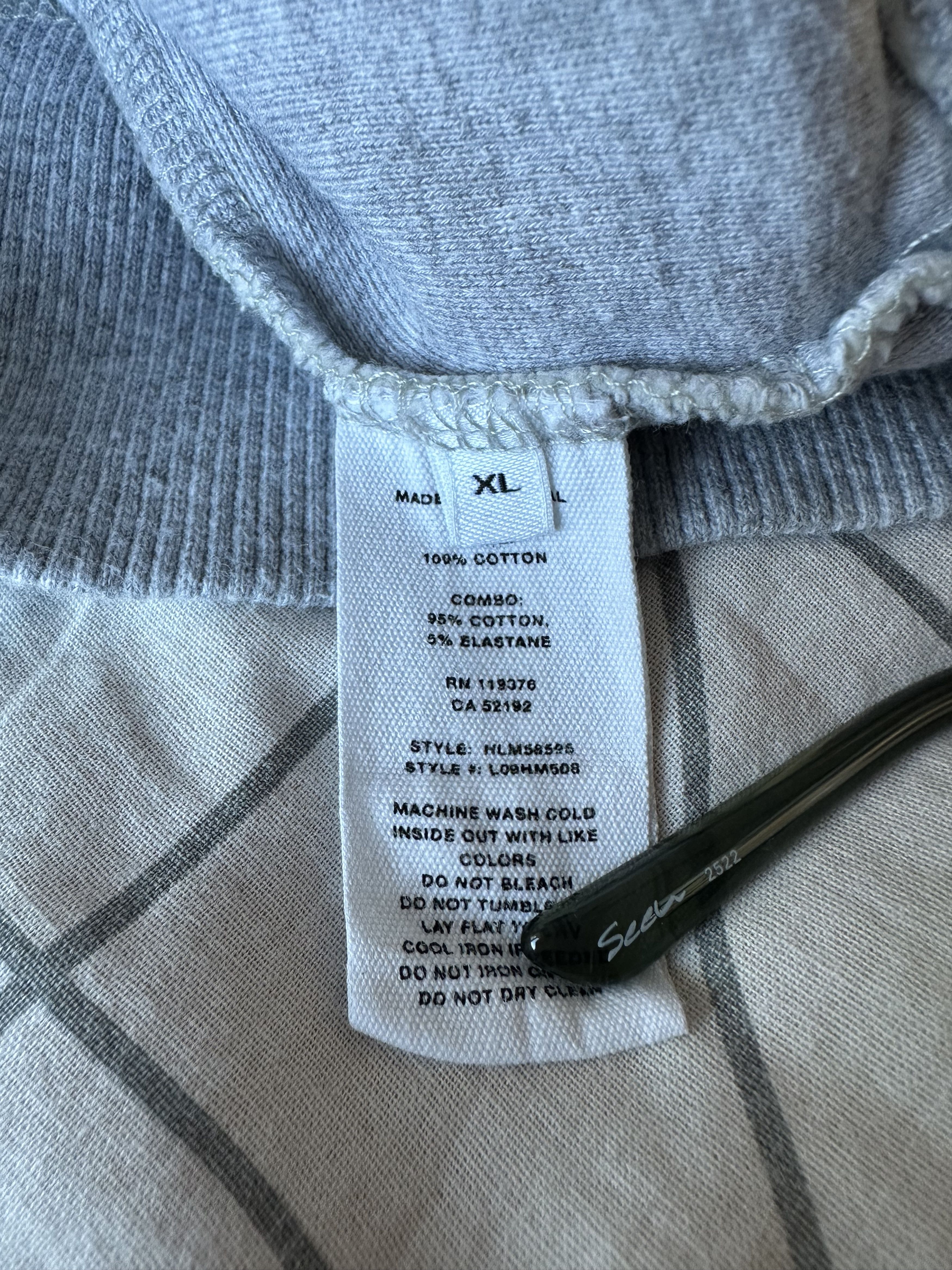 Helmut Lang Helmut Lang Grey & Off White Reverse Colorblock Crewneck Size US XL / EU 56 / 4 - 6 Thumbnail