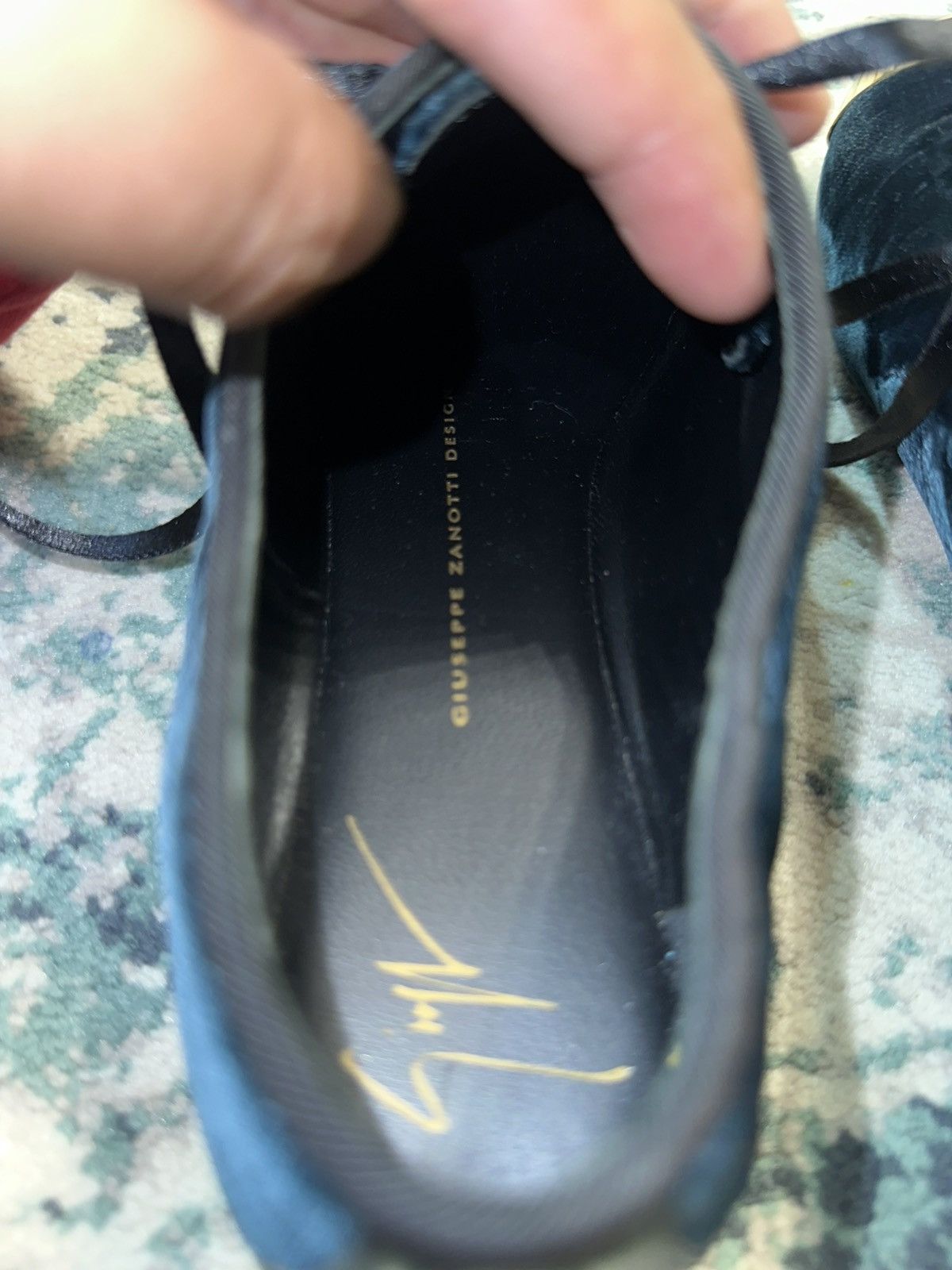 Giuseppe Zanotti Giuseppe Zanotti Black Velvet Metal Cap Toe Oxfords Size 37 Size US 7 / IT 37 - 15 Thumbnail