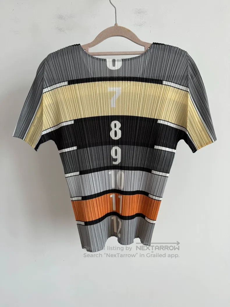 Issey Miyake Issey Miyake Color Block Short Sleeve Size L / US 10 / IT 46 - 2 Thumbnail