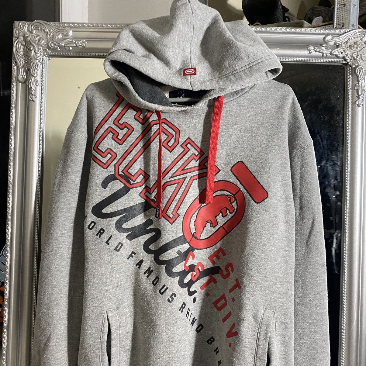 Ecko Unltd. Vintage Ecko Hoodie Distressed Big Logo Fit Size US S / EU 44-46 / 1 - 2 Thumbnail