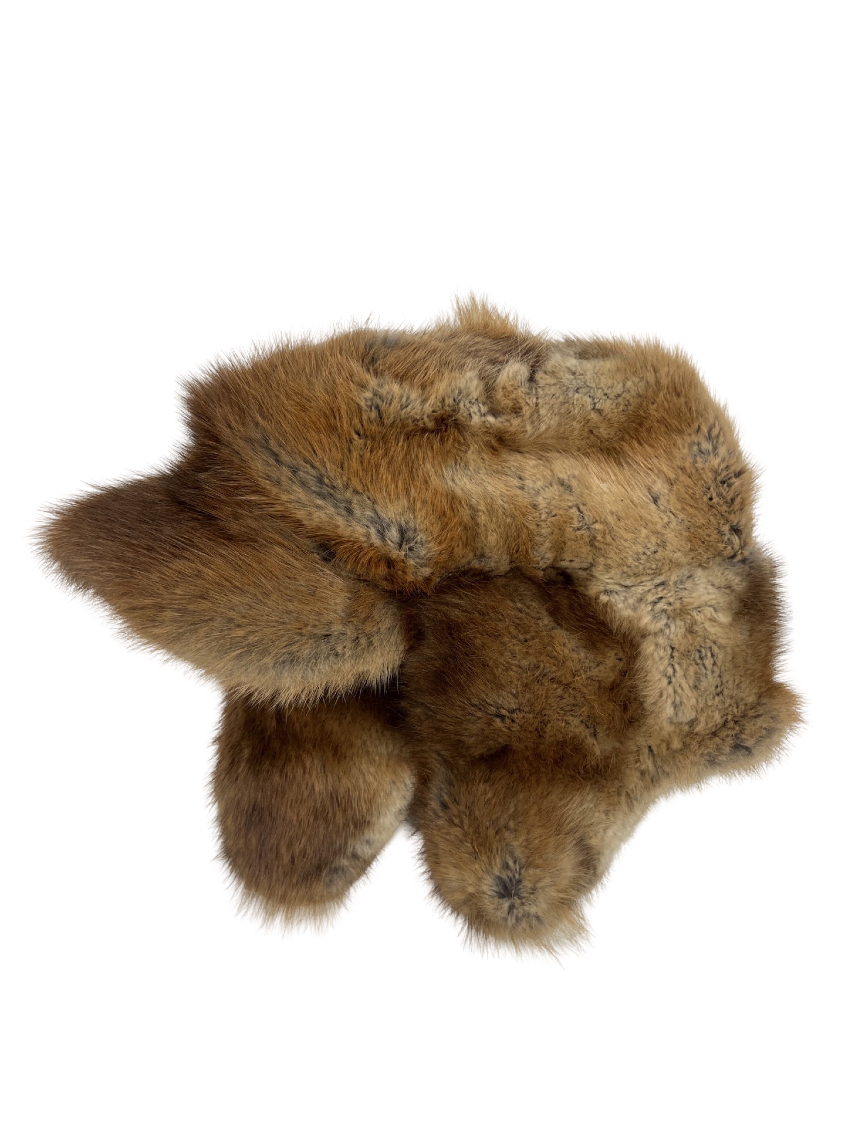 Vintage Vintage Avant Garde Real Fox Fur Brown Ushanka Hat Size ONE SIZE - 2 Thumbnail