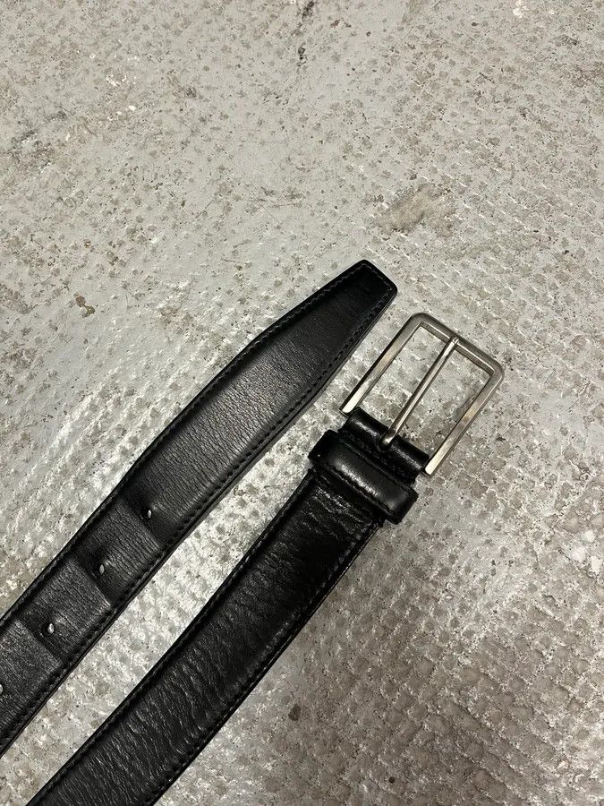 Prada × Vintage Prada Black Leather Belt Size ONE SIZE - 4 Thumbnail