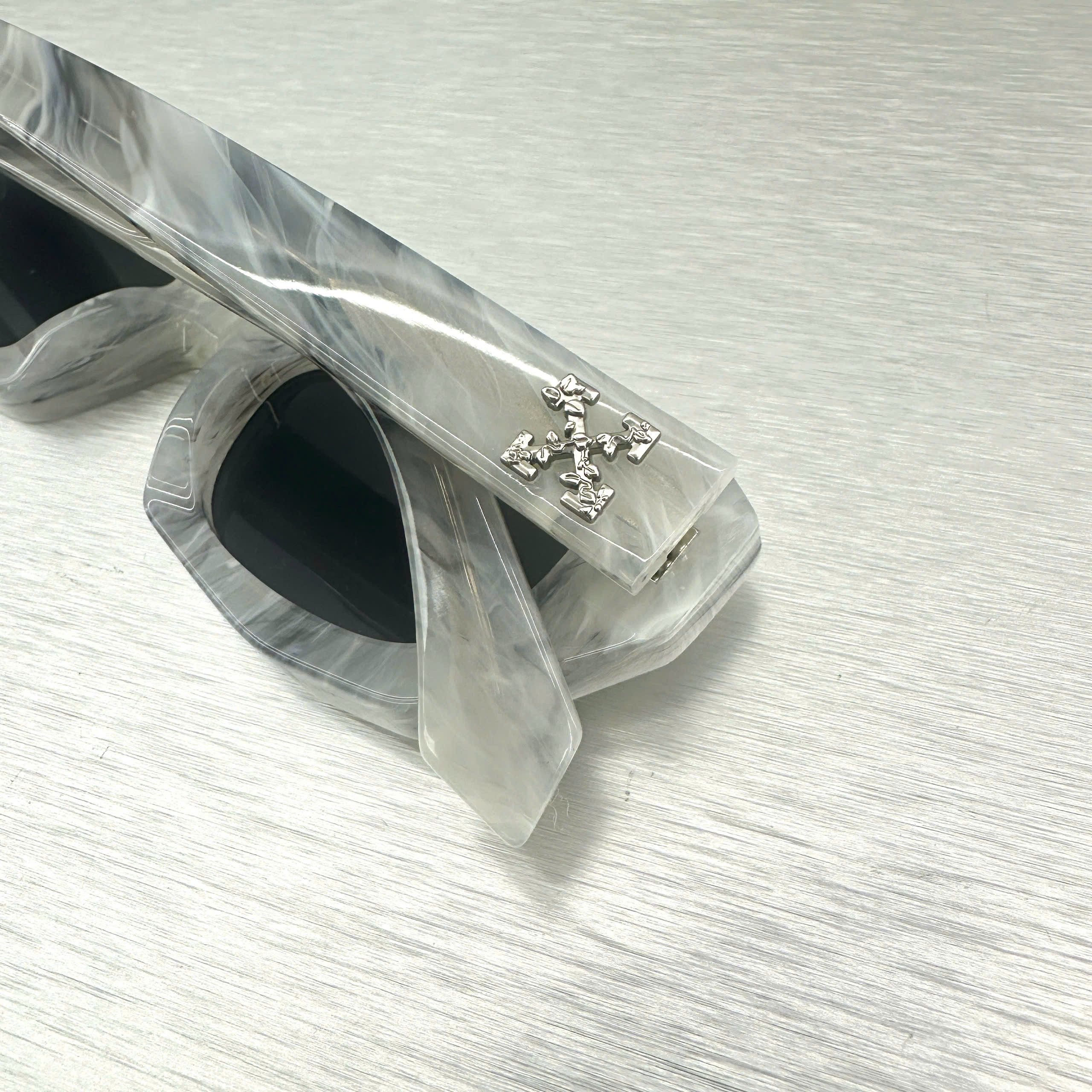 Off-White OFF WHITE Marble-effect Sunglasses Size ONE SIZE - 3 Thumbnail