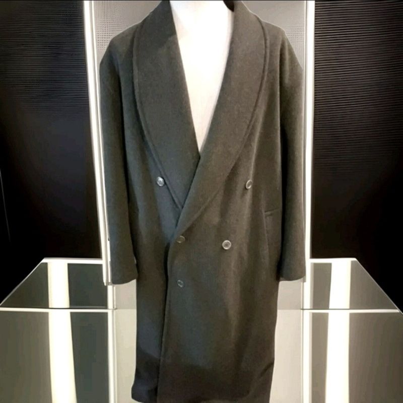 Other Men’s San Remo gray double breasted overcoat size 44 L Size US L / EU 52-54 / 3 - 1 Thumbnail