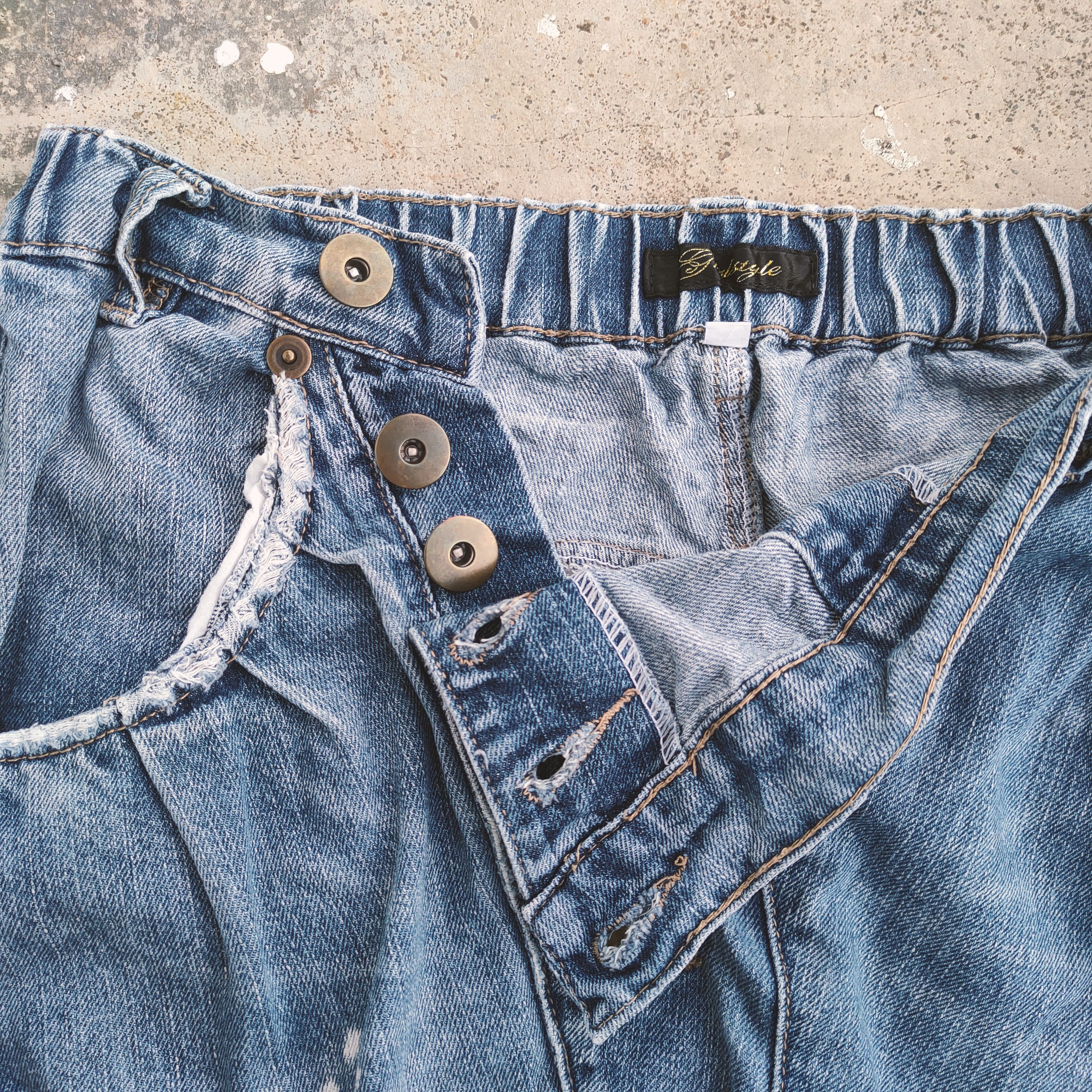 Japanese Brand × Vintage VINTAGE JAPANESE FADED DISTRESSED JEANS DENIM PANTS Size US 30 / EU 46 - 5 Thumbnail